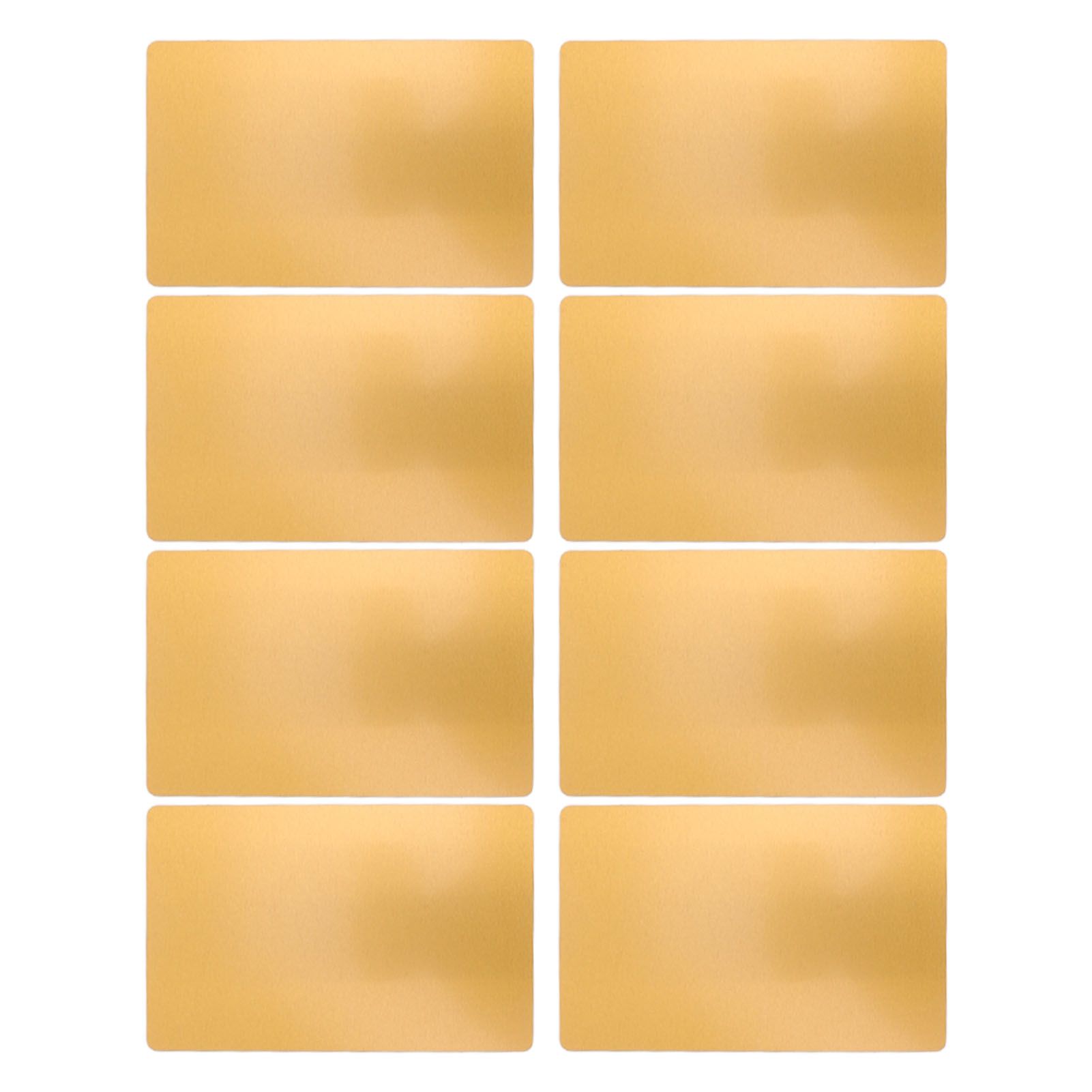 50 Sheets Metal Business Card Heat Transfer Aluminum Business Cards Blanks DIY view 5