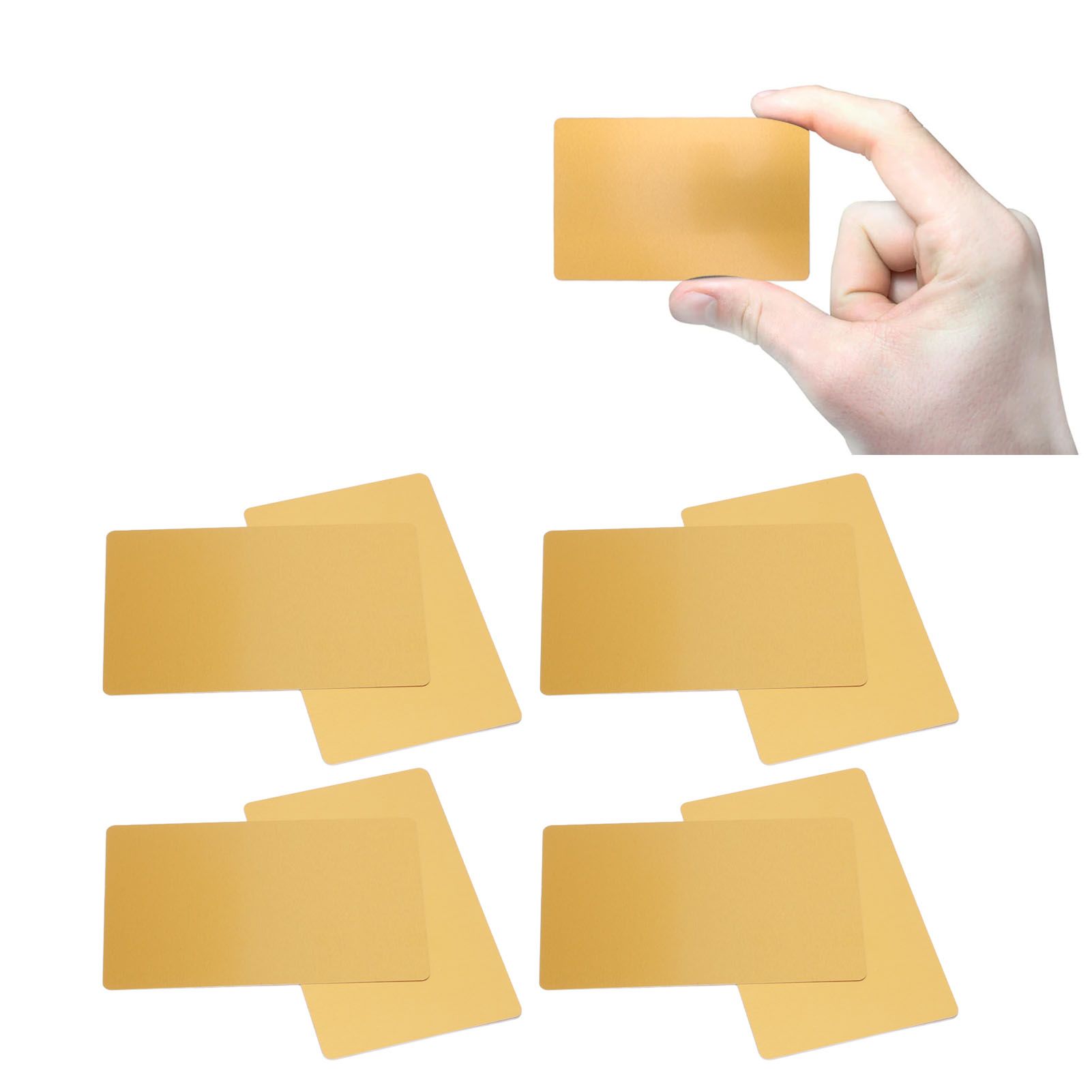 50 Sheets Metal Business Card Heat Transfer Aluminum Business Cards Blanks DIY view 12