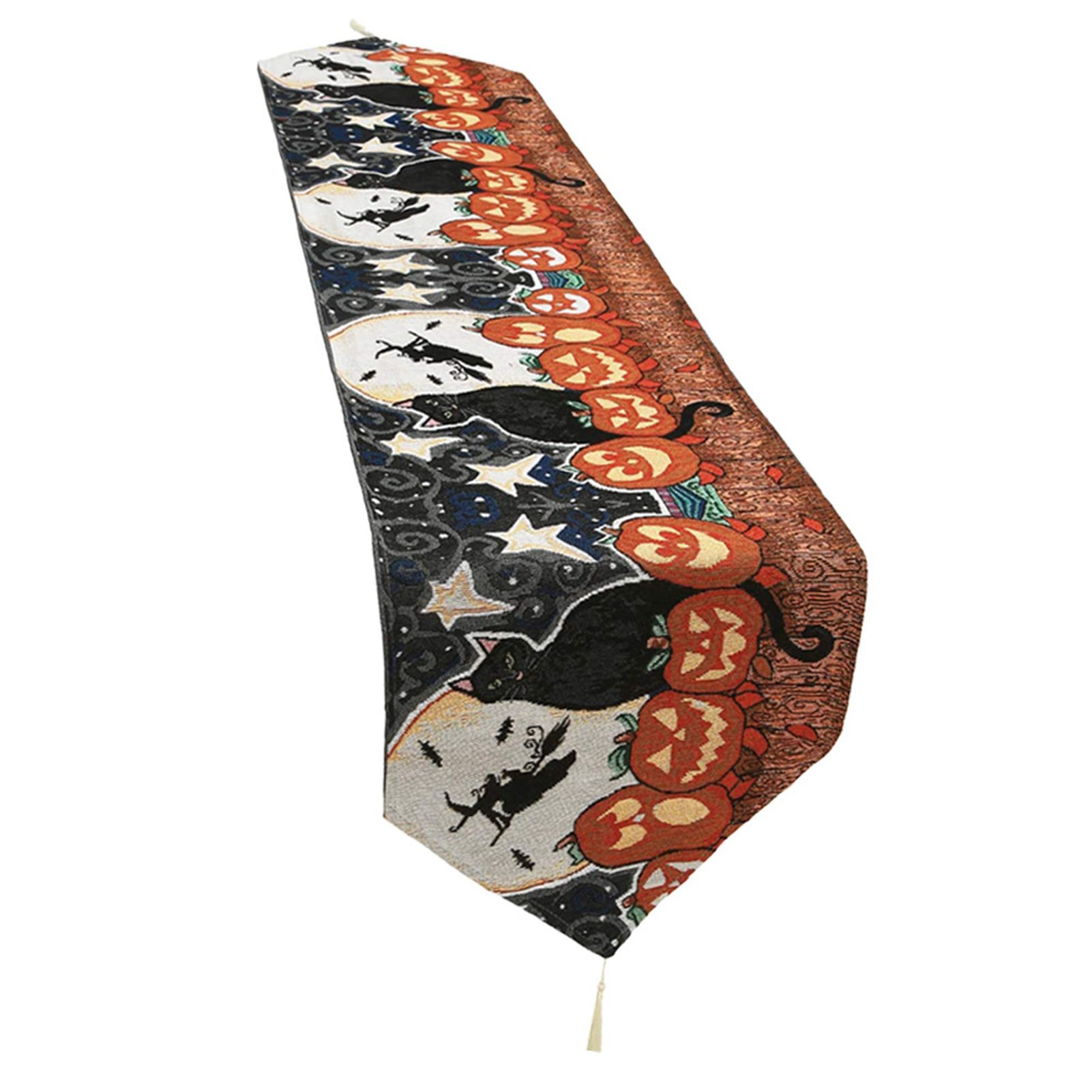 Table Runner Cotton and Linen for Halloween Decorations Home Dining Table 33x180cm view 4