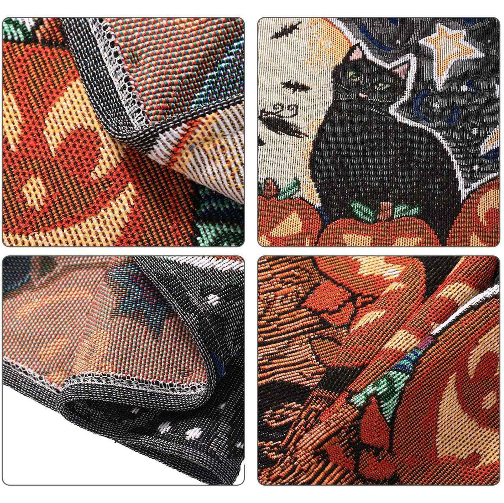 Table Runner Cotton and Linen for Halloween Decorations Home Dining Table 33x180cm view 8
