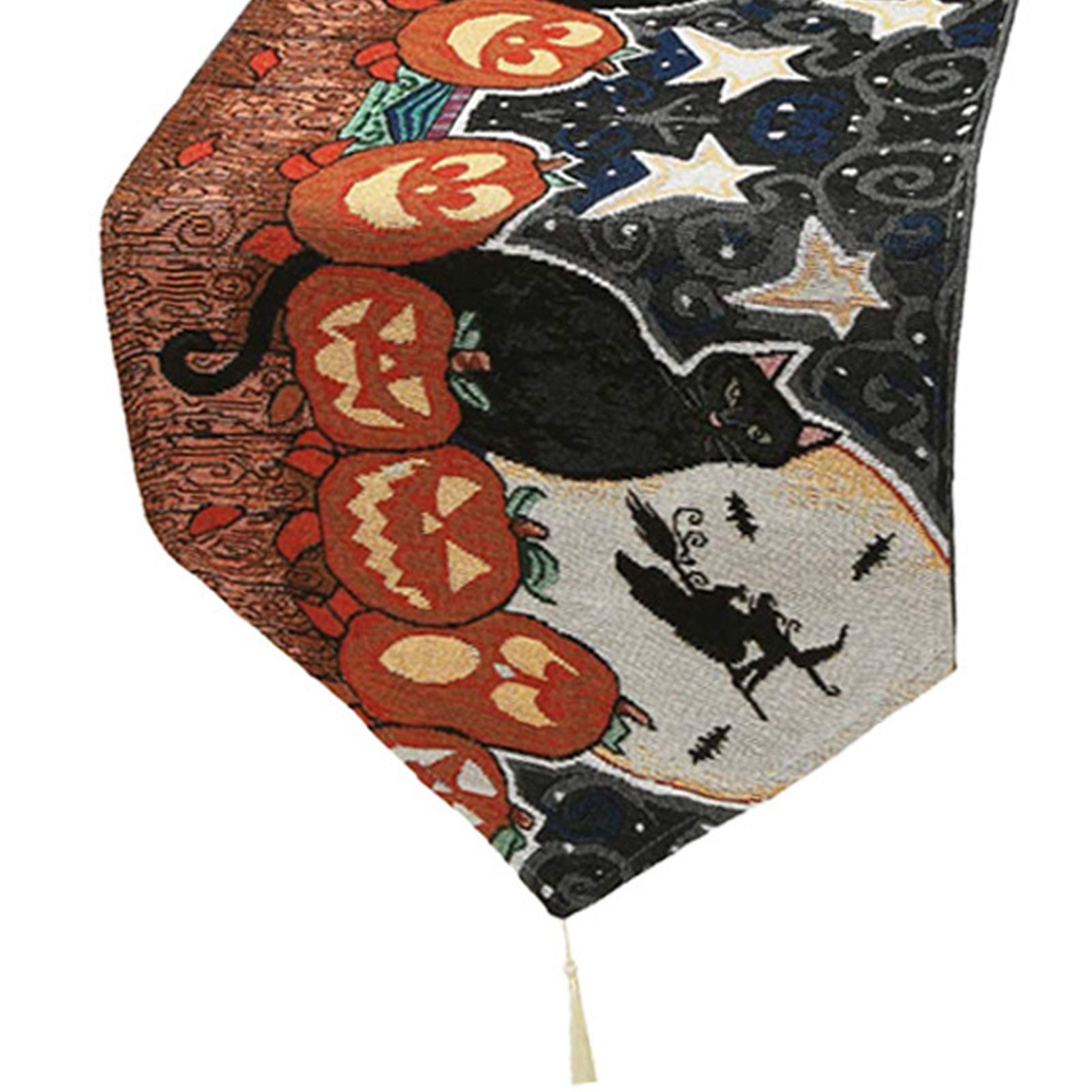 Table Runner Cotton and Linen for Halloween Decorations Home Dining Table 33x180cm view 10
