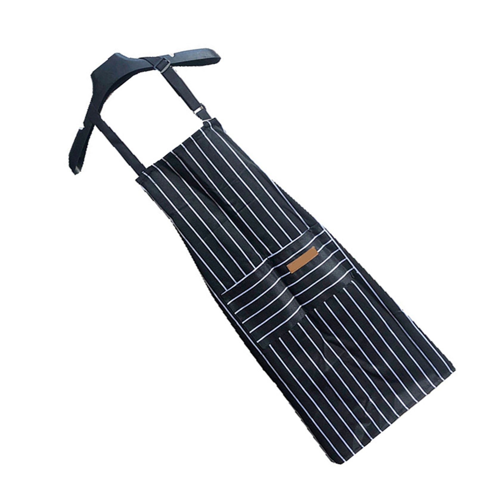 2 Pcs Kitchen Cooking Apron with 2 Pockets Adjustable Bib Chef Apron for Men view 4