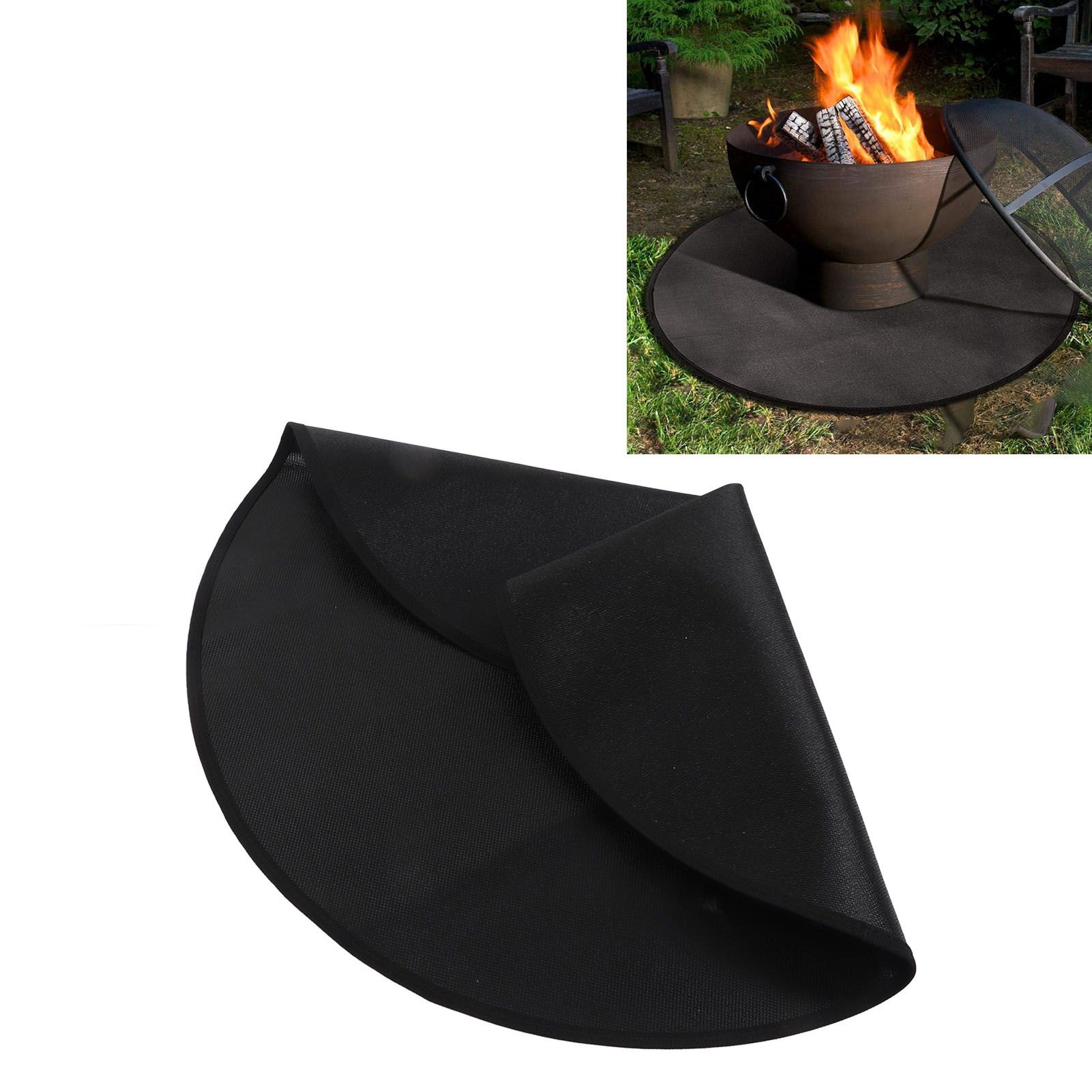 Grill Mat Fireproof High Temperature Resistance Washable Reusable Round BBQ view 12