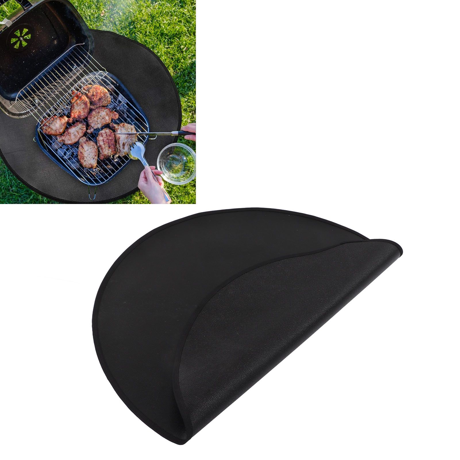 Grill Mat Fireproof High Temperature Resistance Washable Reusable Round BBQ view 11