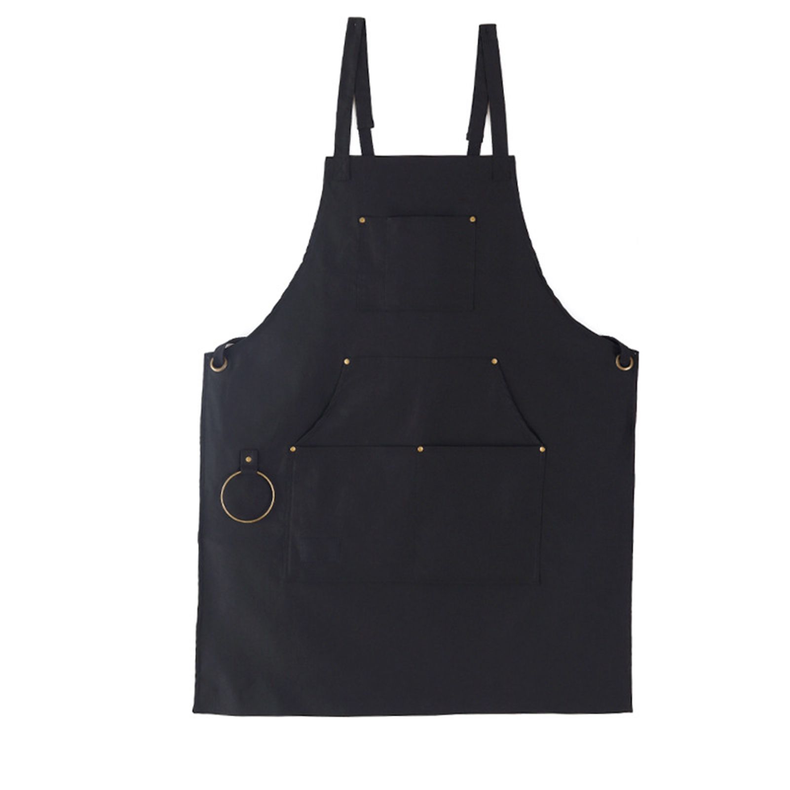 Barbecue Apron Adjustable Waterproof Work Tool Apron with Multiple Pockets view 11