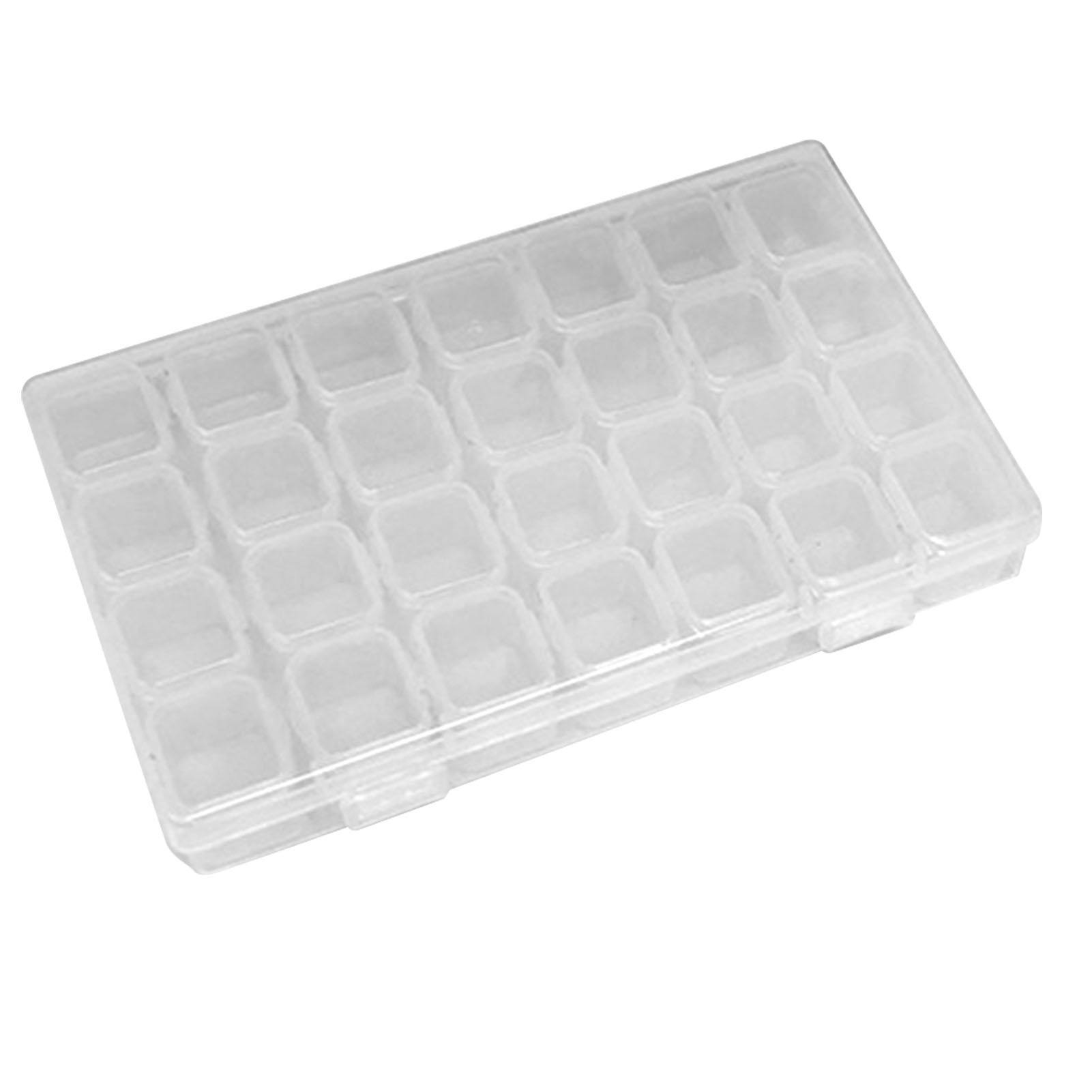 Nail Storage Box 28 Grid Eco Friendly Durable Transparent PP Separate Lid Nail view 4