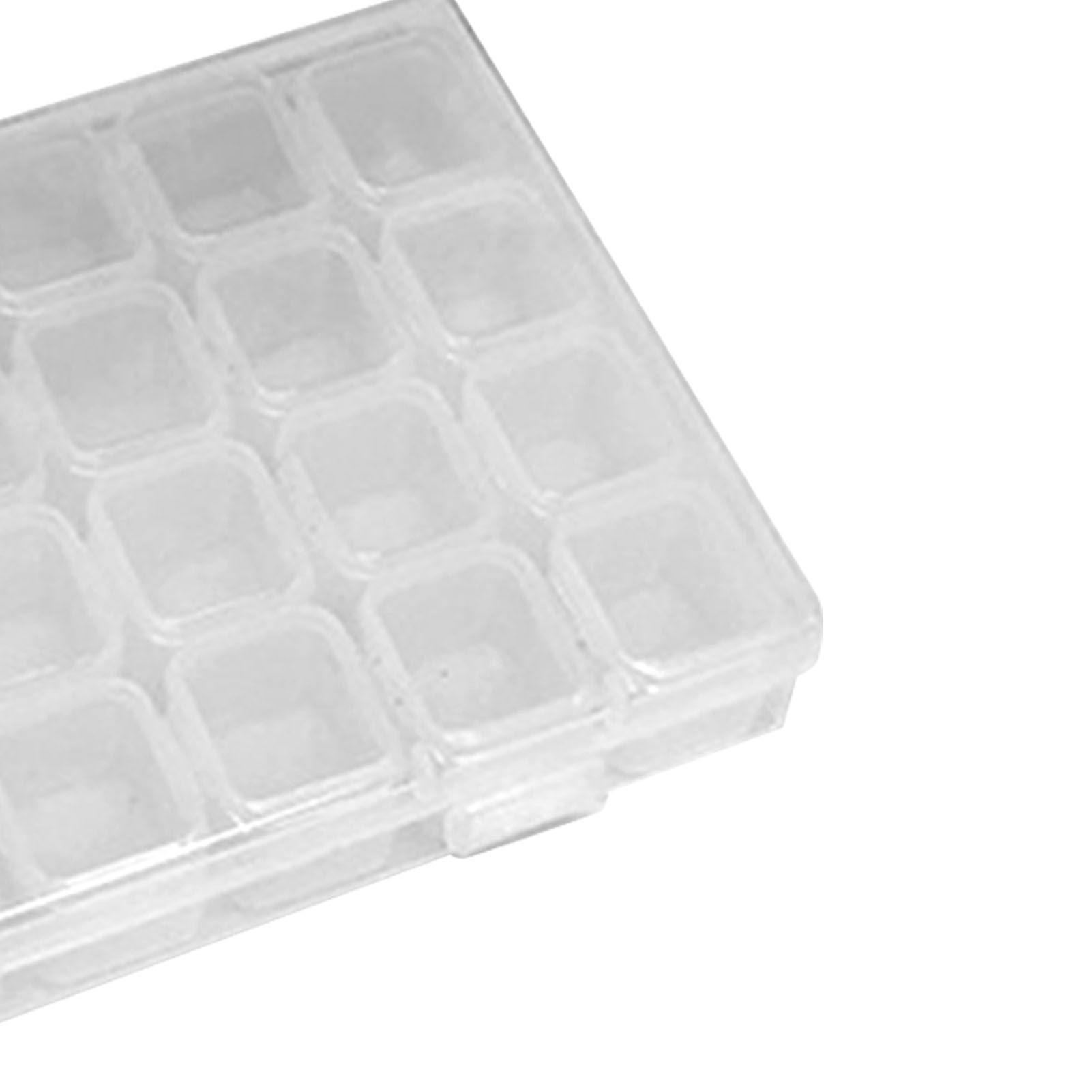 Nail Storage Box 28 Grid Eco Friendly Durable Transparent PP Separate Lid Nail view 7