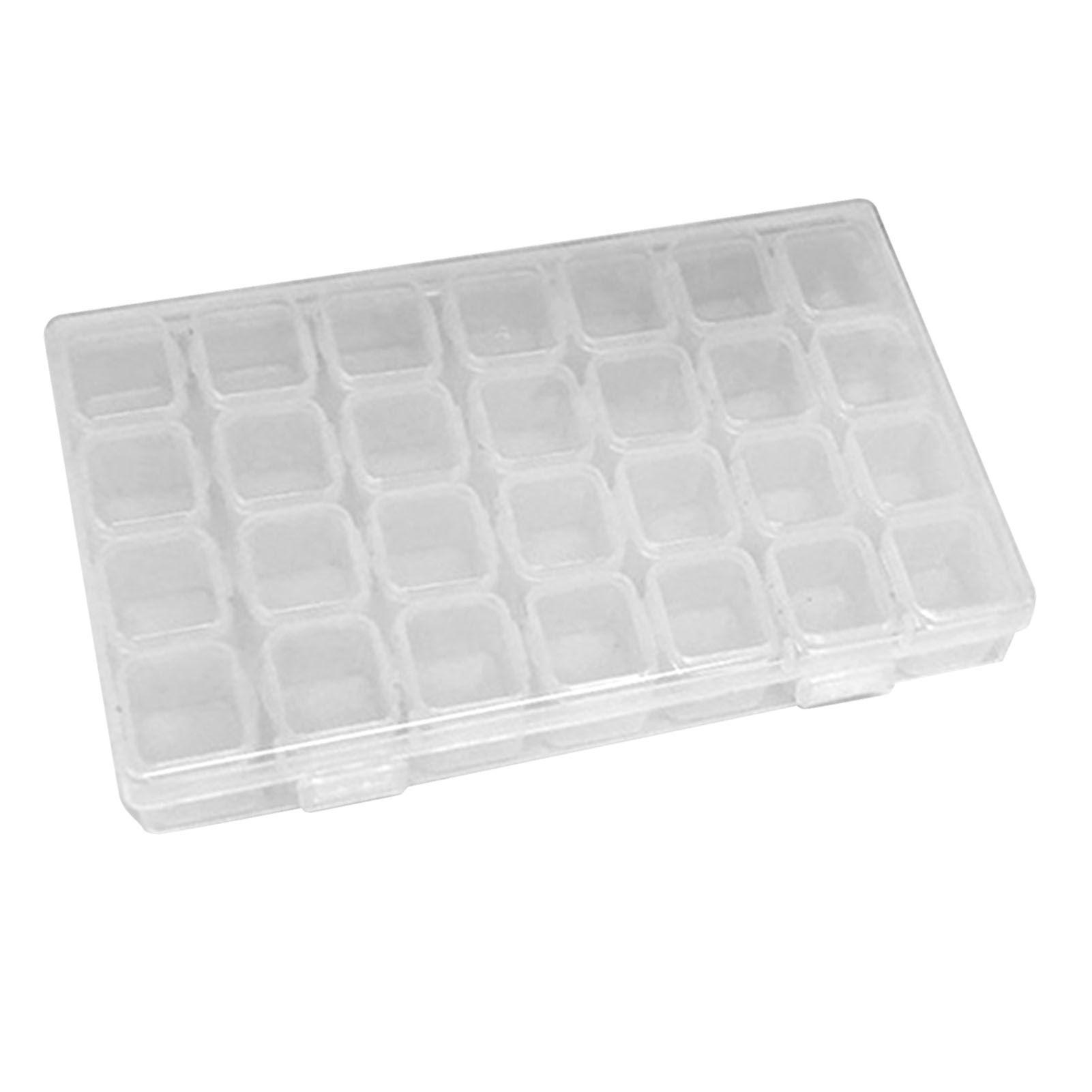 Nail Storage Box 28 Grid Eco Friendly Durable Transparent PP Separate Lid Nail view 12