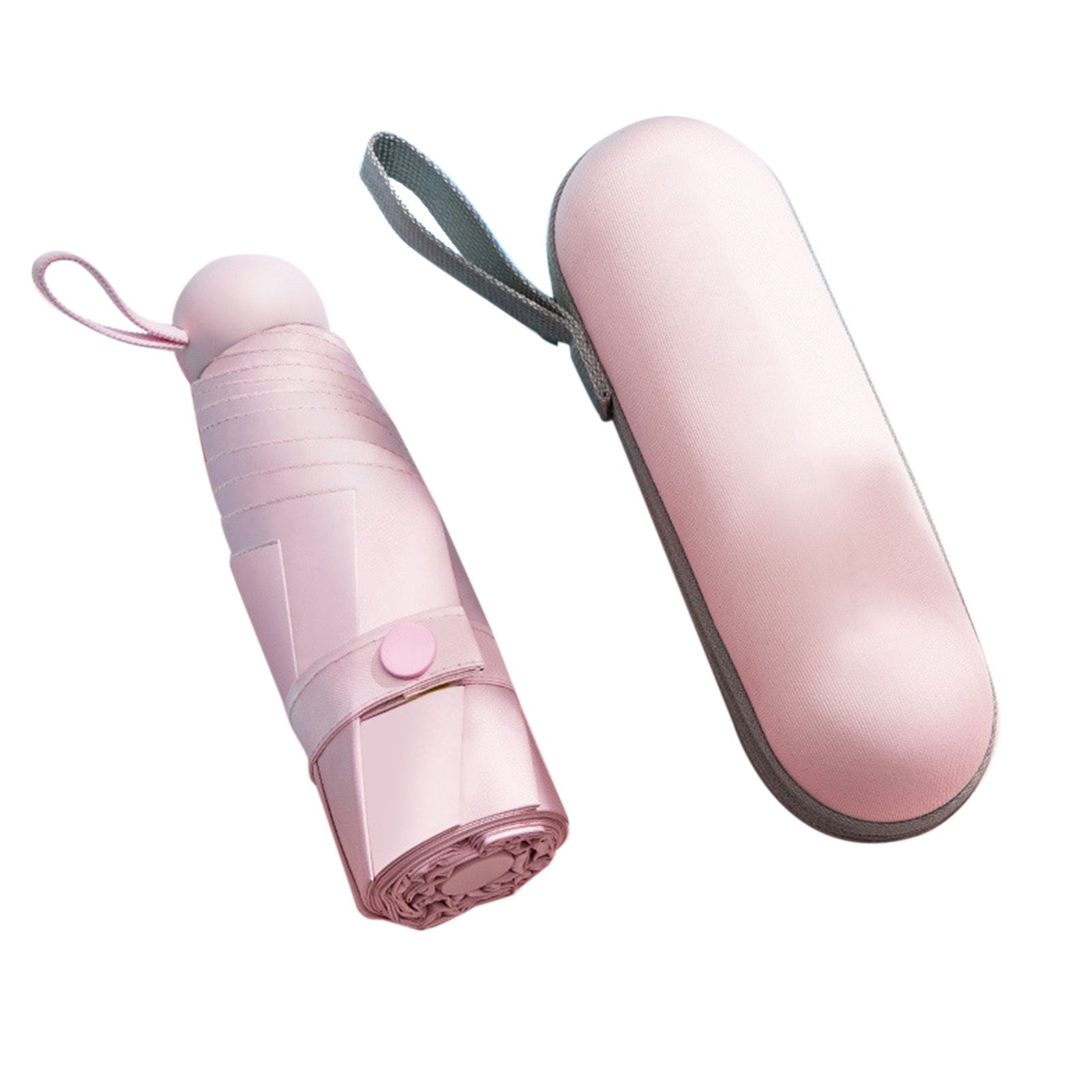 Capsule Umbrella Mini Pocket UV Resistant 2 Use 5 Section 8 Edged Outdoor view 2