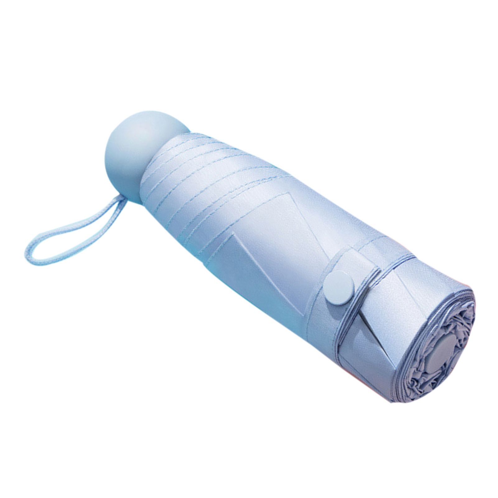 Capsule Umbrella Mini Pocket UV Resistant 2 Use 5 Section 8 Edged Outdoor view 4