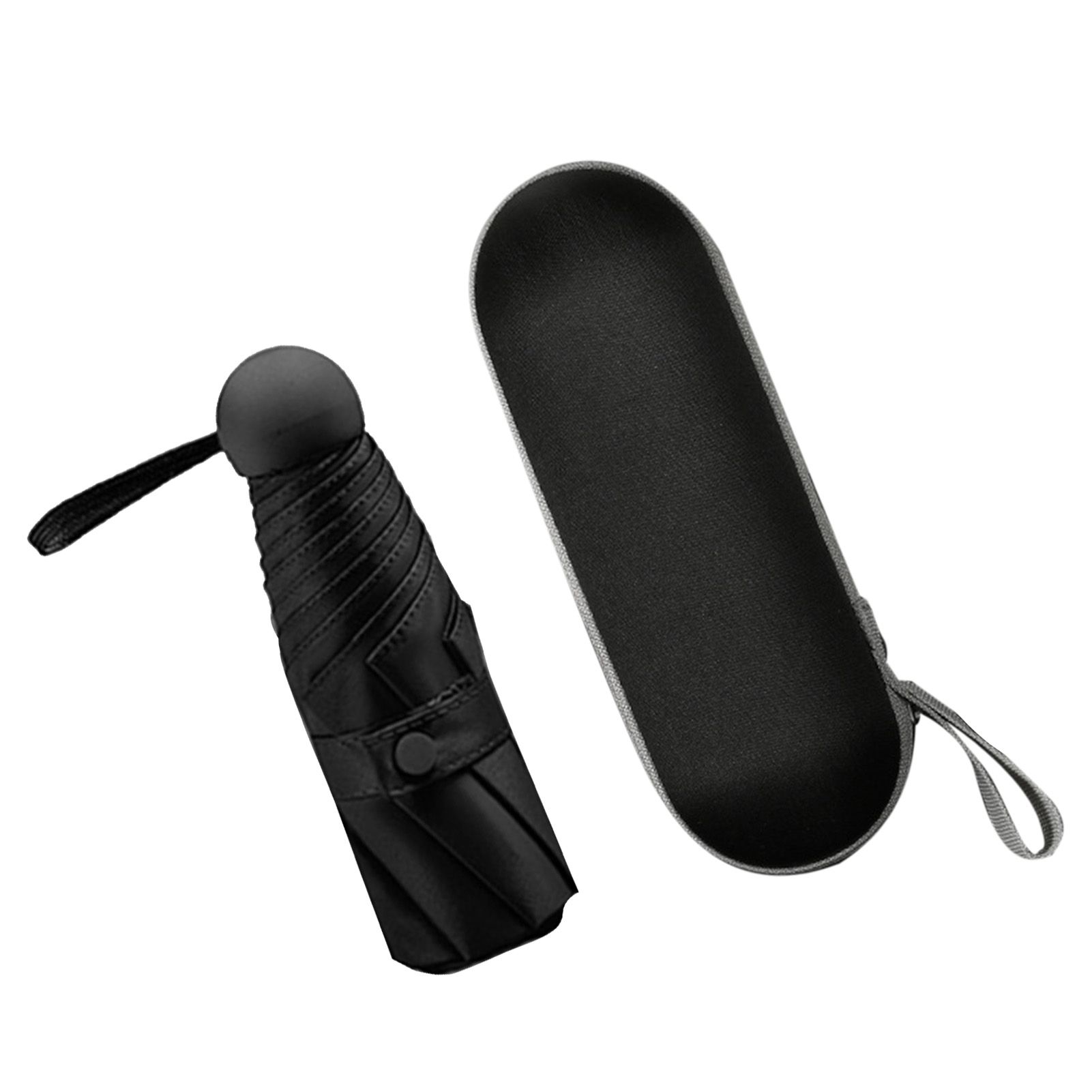 Capsule Umbrella Mini Pocket UV Resistant 2 Use 5 Section 8 Edged Outdoor view 2
