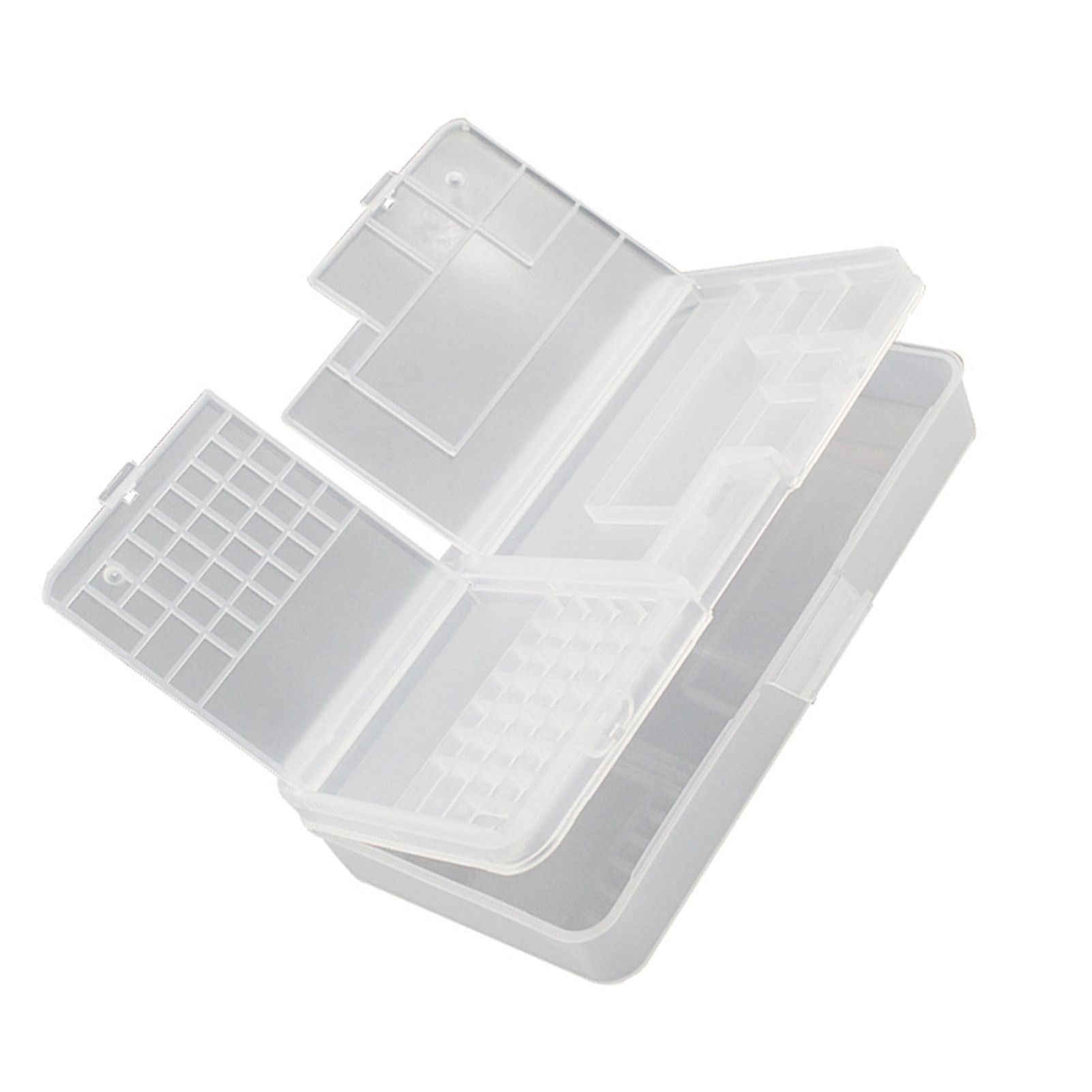 Electronic Components Storage Box Multipurpose Double Layer Rectangular PP view 2