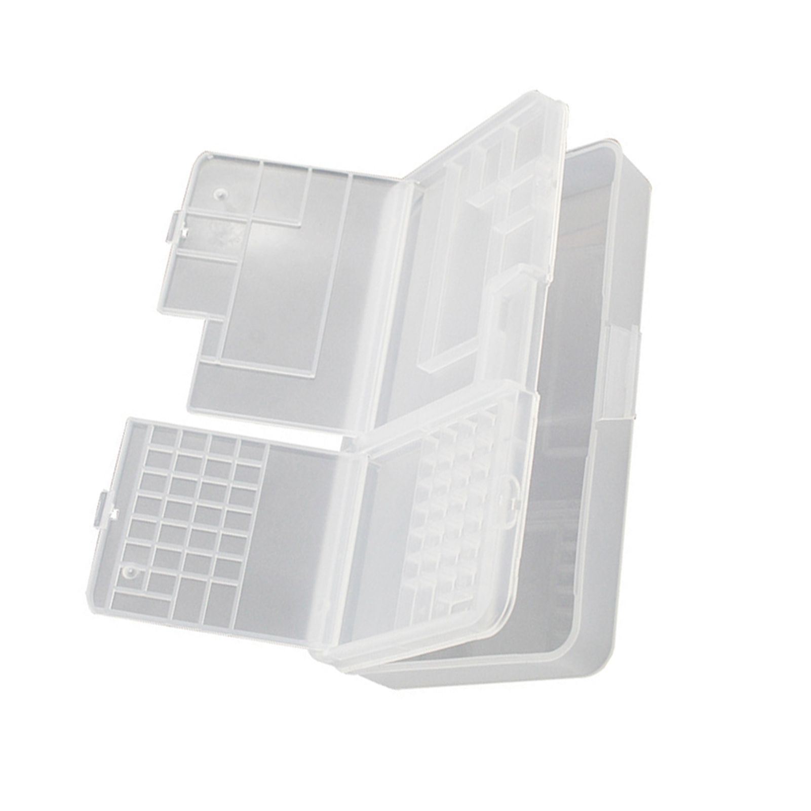 Electronic Components Storage Box Multipurpose Double Layer Rectangular PP view 3