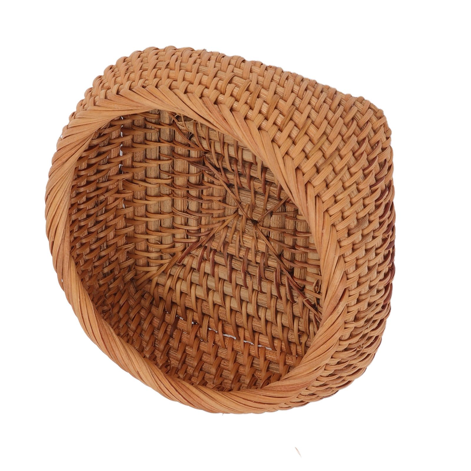 Rattan Storage Basket Hand Woven Simple Exquisite Rattan Organizer Storage view 10