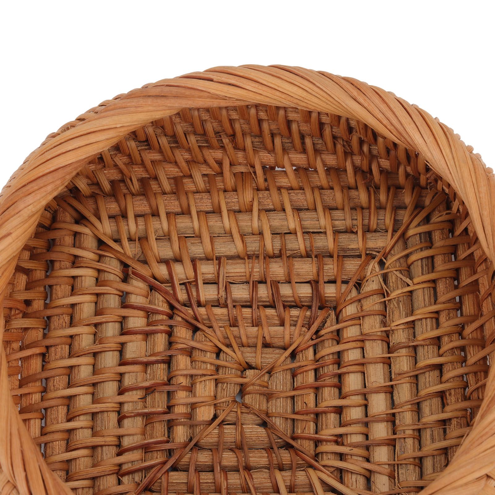 Rattan Storage Basket Hand Woven Simple Exquisite Rattan Organizer Storage view 14