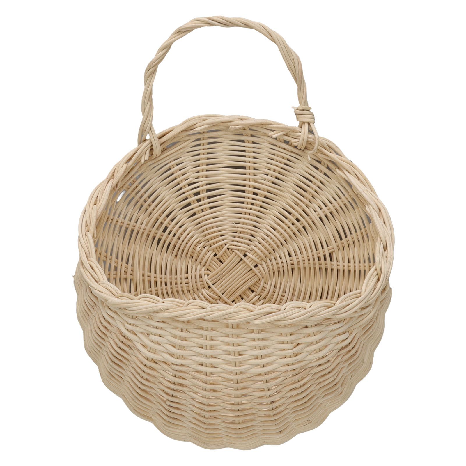 Wall Hanging Rattan Basket Multifunctional Wall Mounted Woven Storage Basket — image 1