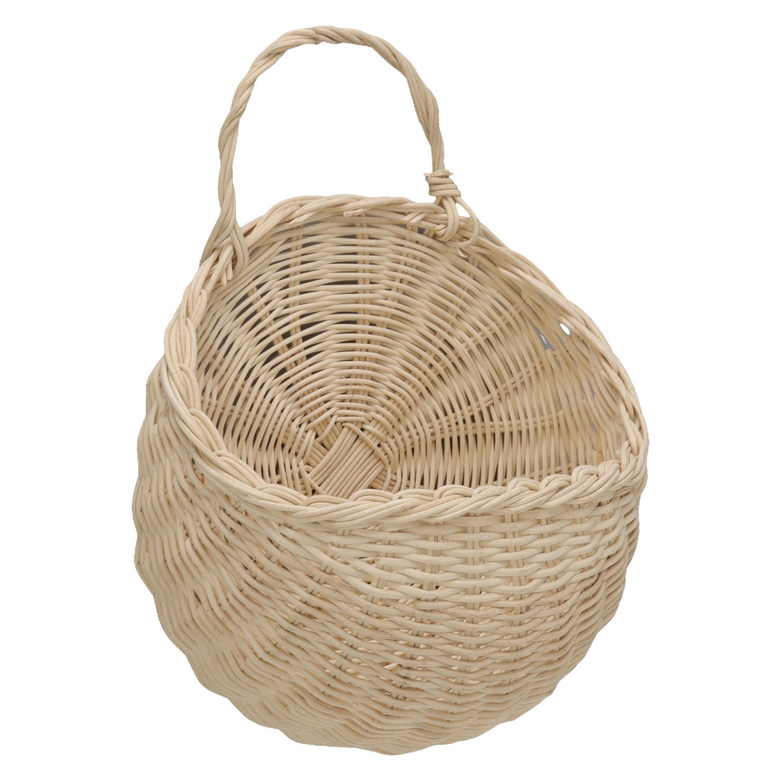 Wall Hanging Rattan Basket Multifunctional Wall Mounted Woven Storage Basket view 3