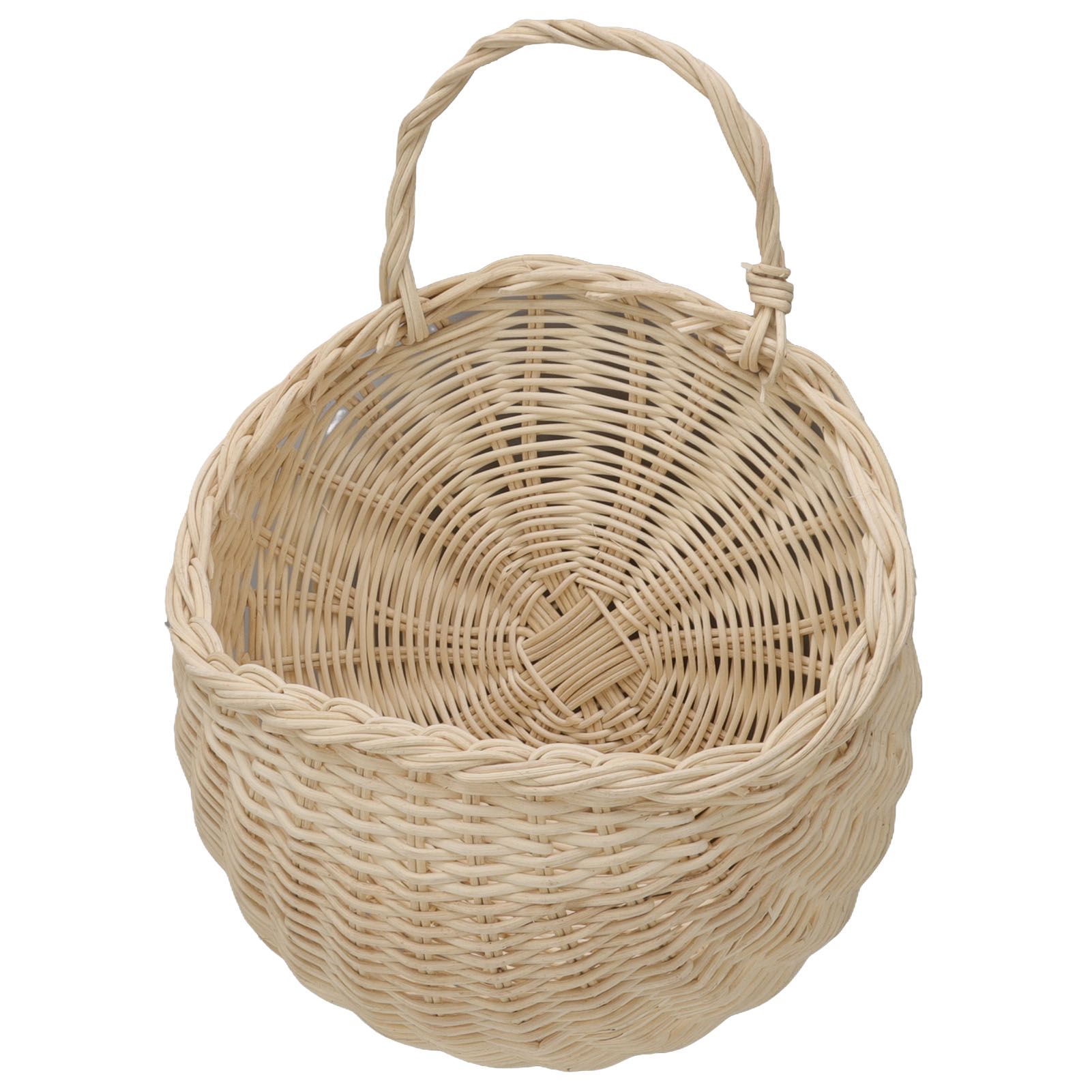 Wall Hanging Rattan Basket Multifunctional Wall Mounted Woven Storage Basket view 4