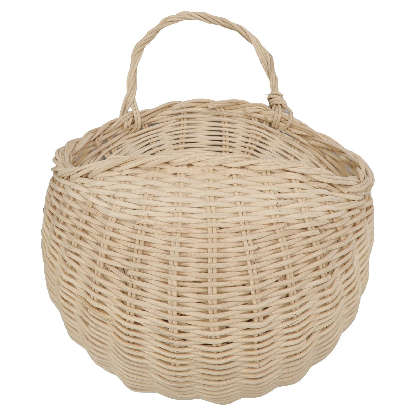 Wall Hanging Rattan Basket Multifunctional Wall Mounted Woven Storage Basket view 5
