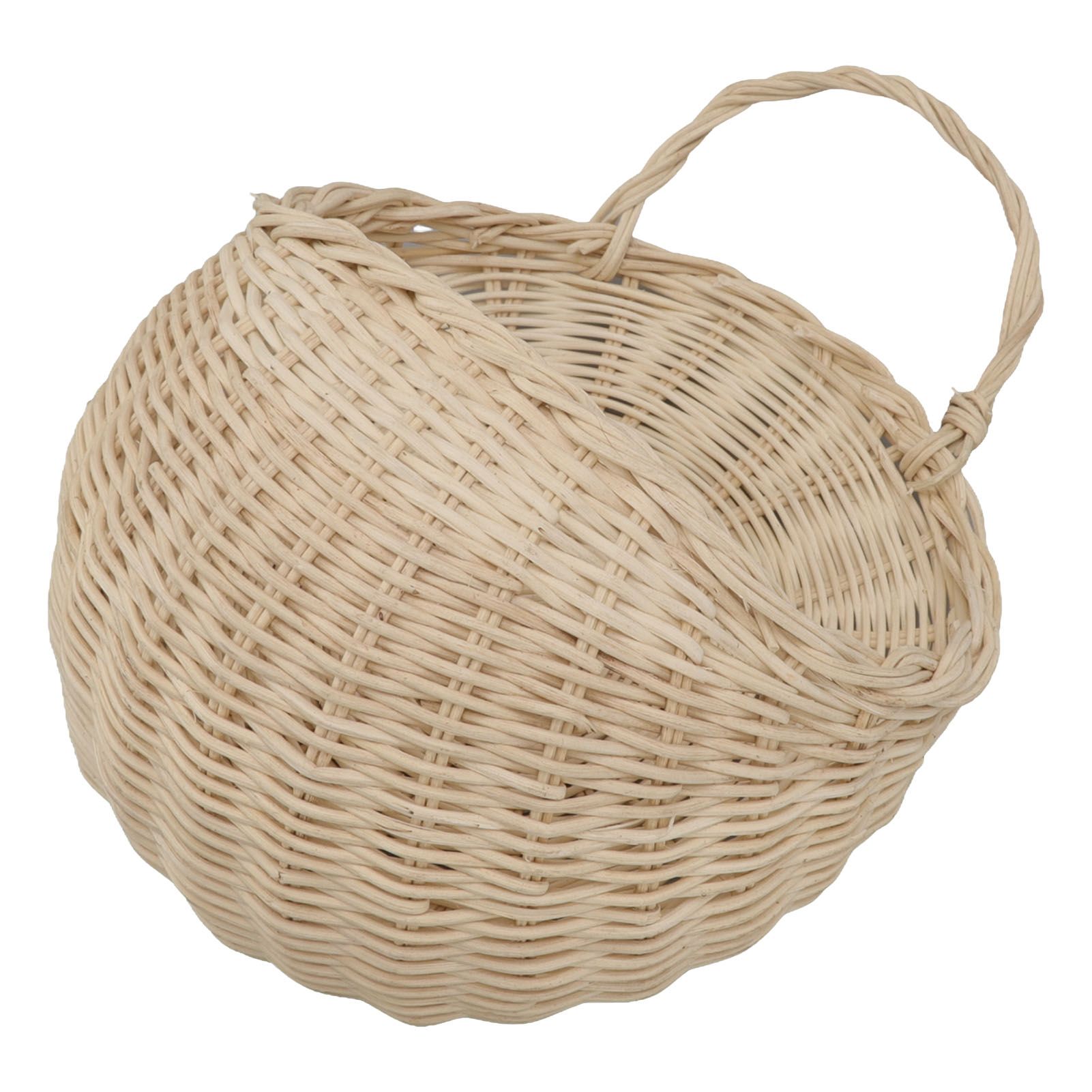 Wall Hanging Rattan Basket Multifunctional Wall Mounted Woven Storage Basket view 6