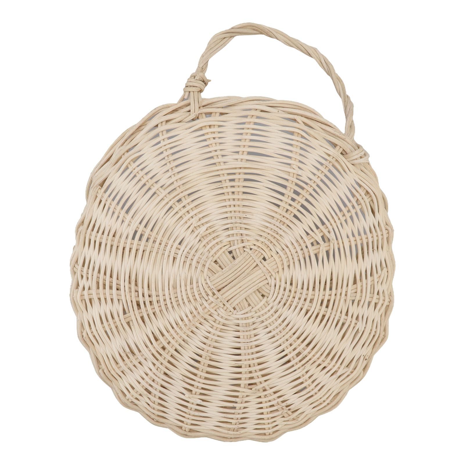 Wall Hanging Rattan Basket Multifunctional Wall Mounted Woven Storage Basket view 10