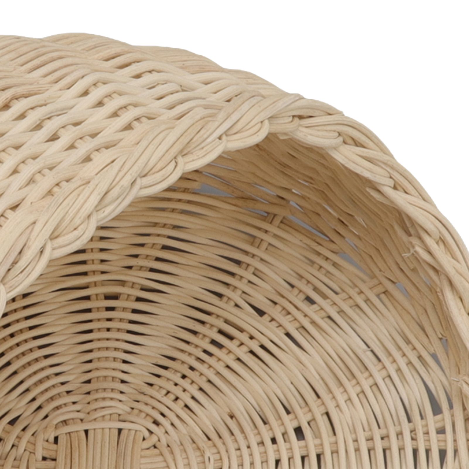 Wall Hanging Rattan Basket Multifunctional Wall Mounted Woven Storage Basket view 14