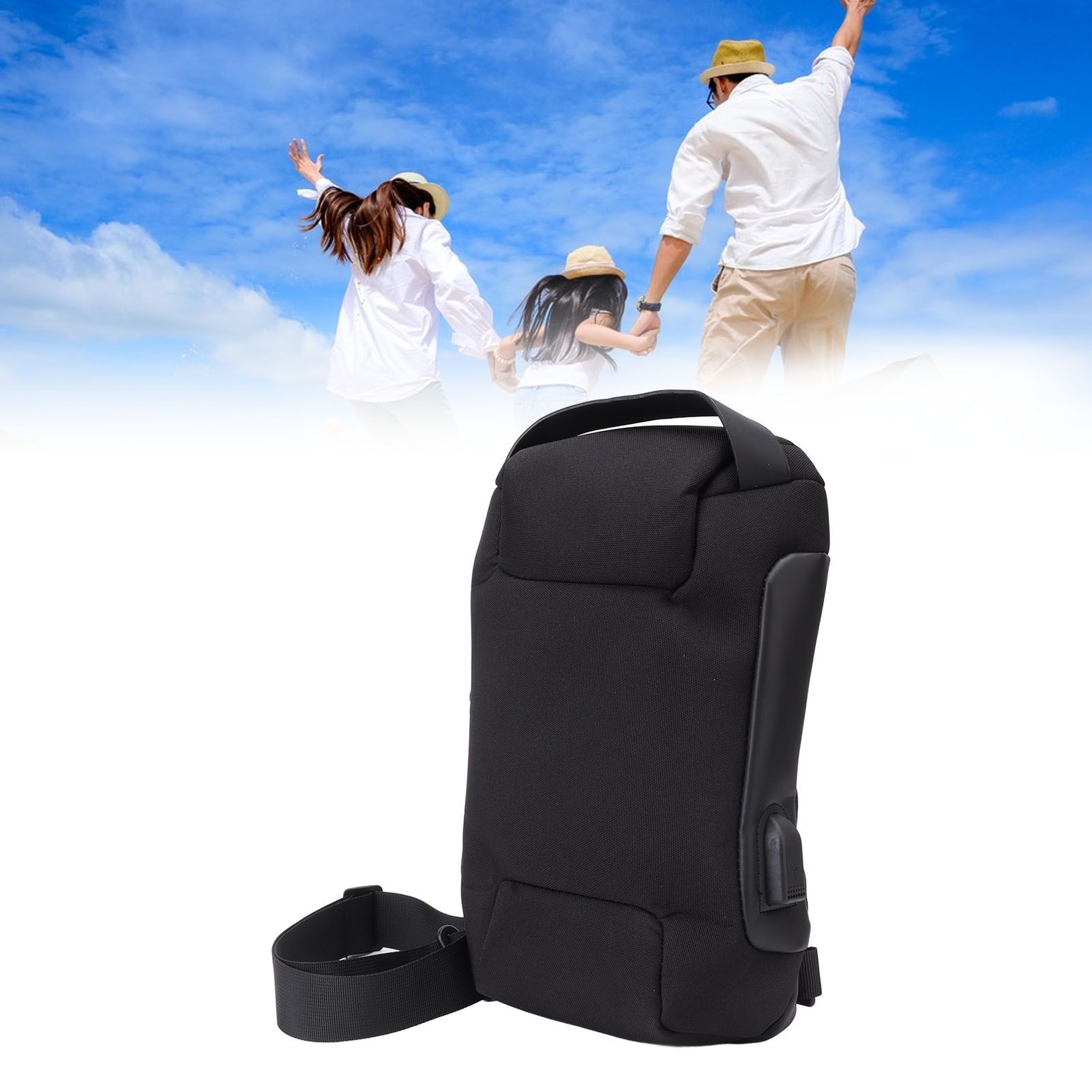 Shoulder Backpack Breathable Large Capacity Lockable Zipper Oxford Cloth view 12