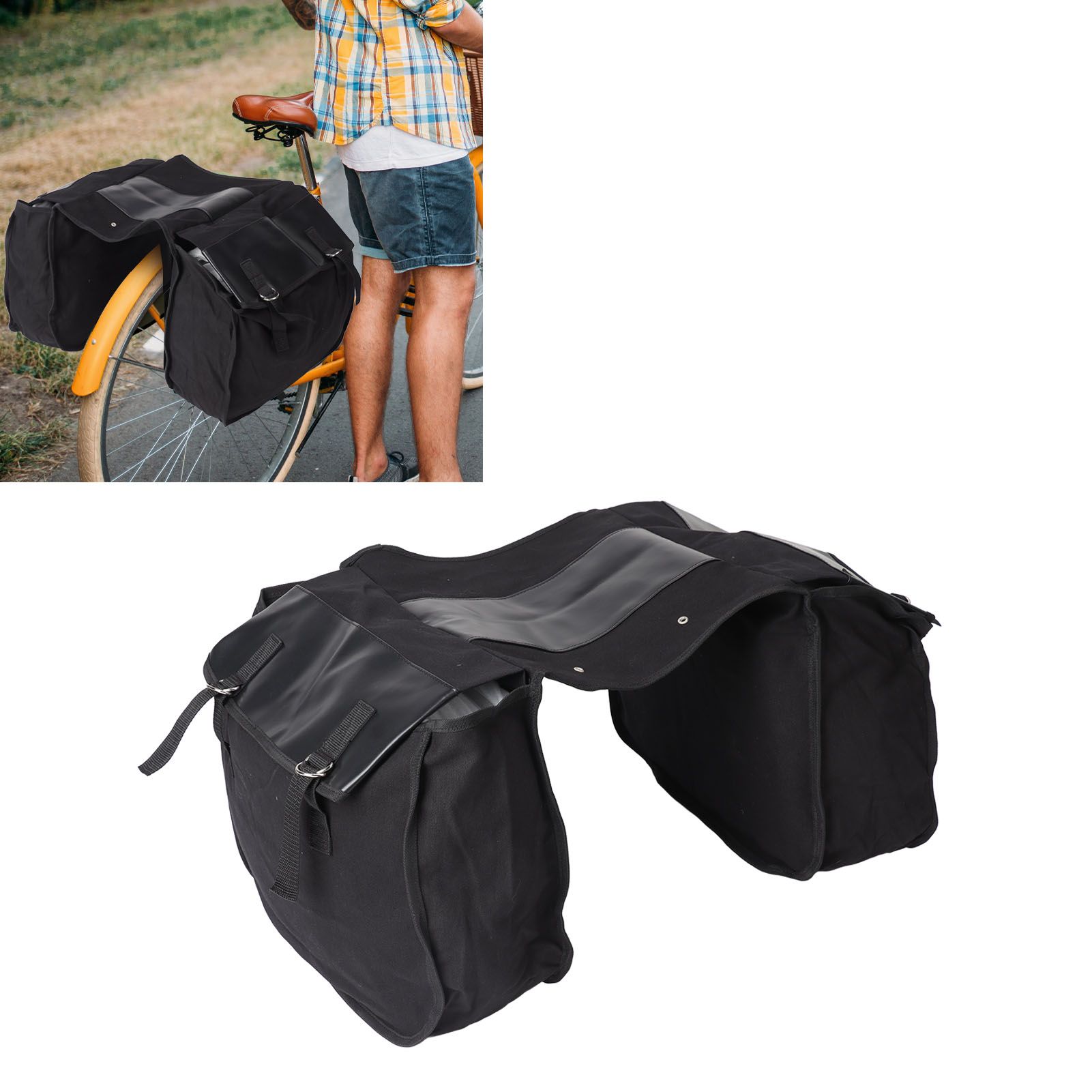 Bike Rear Seat Carrier Pack Portable Large Capacity Bicycle Rear Seat Bag for view 11