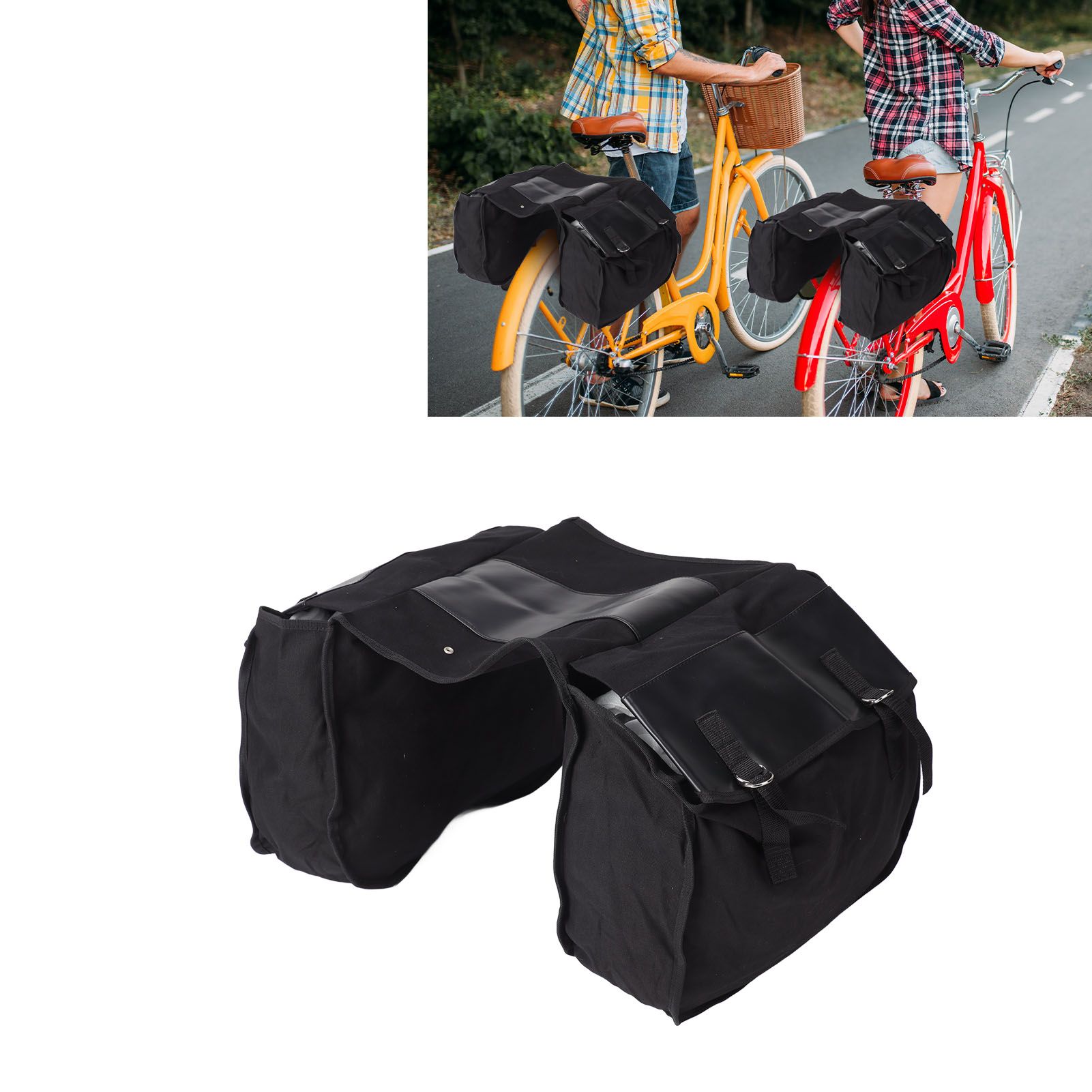 Bike Rear Seat Carrier Pack Portable Large Capacity Bicycle Rear Seat Bag for view 12