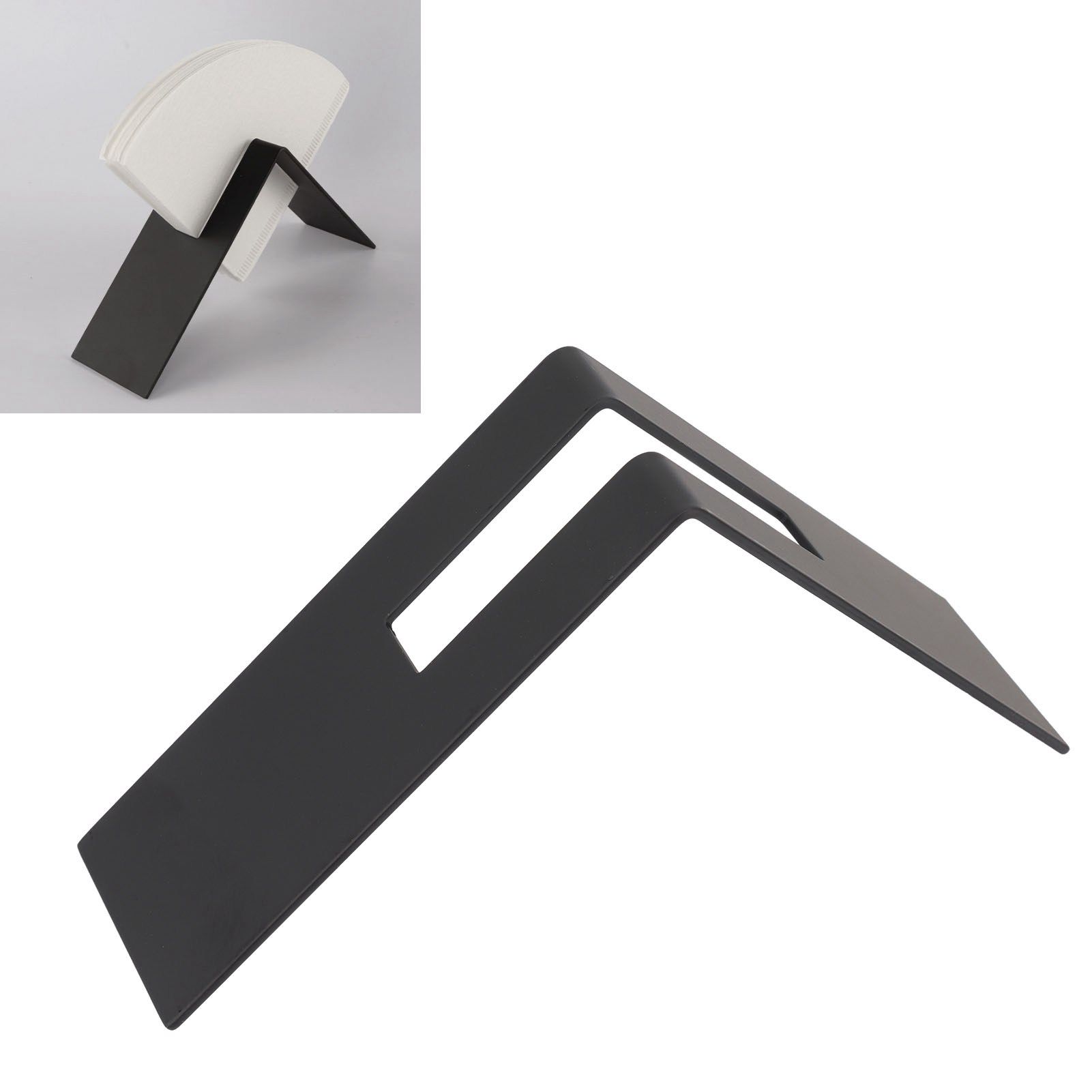 Coffee Filter Paper Holder Stainless Steel Cafe Filter Paper Storage Rack view 11