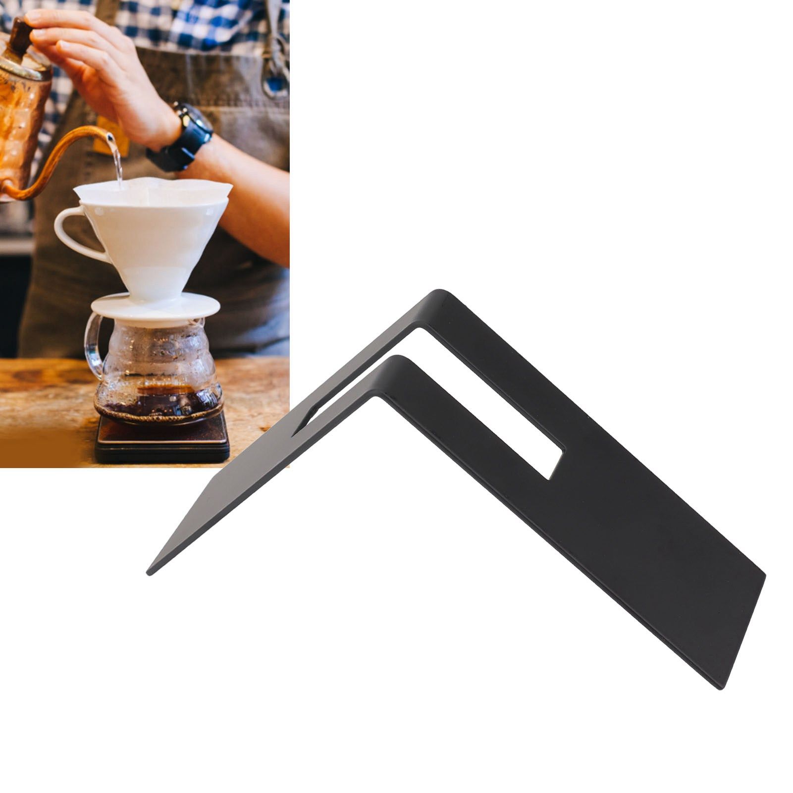 Coffee Filter Paper Holder Stainless Steel Cafe Filter Paper Storage Rack view 12