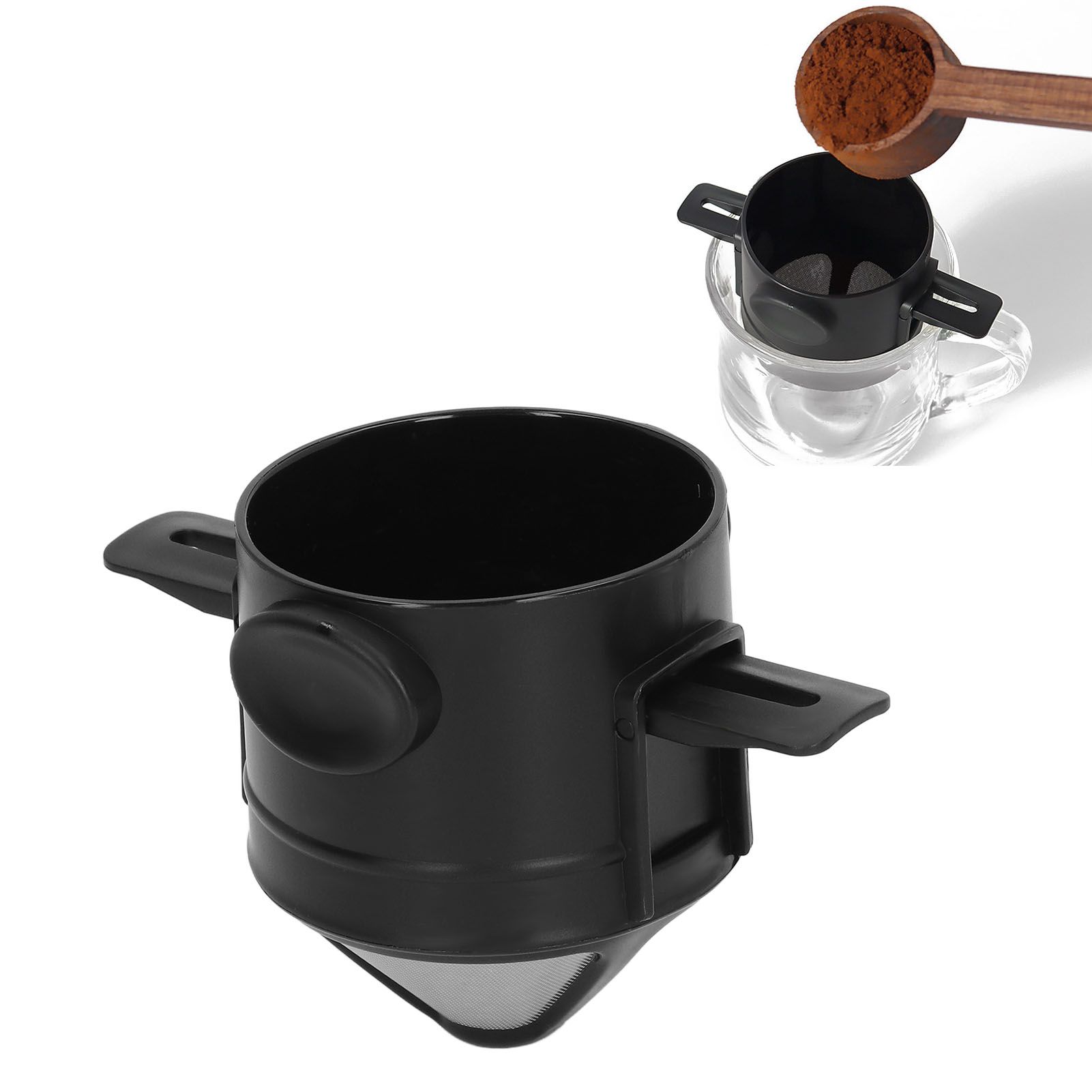 Pour Over Coffee Filter 304 Stainless Steel Reusable Coffee Filter Portable view 12