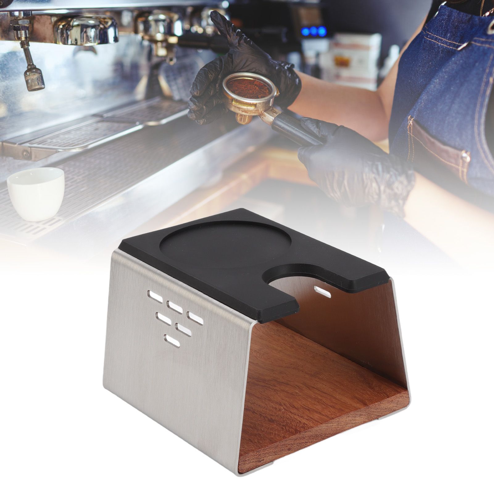Coffee Tamper Holder Coffee Tamper Station Stand for Home Cafe Restaurant view 11