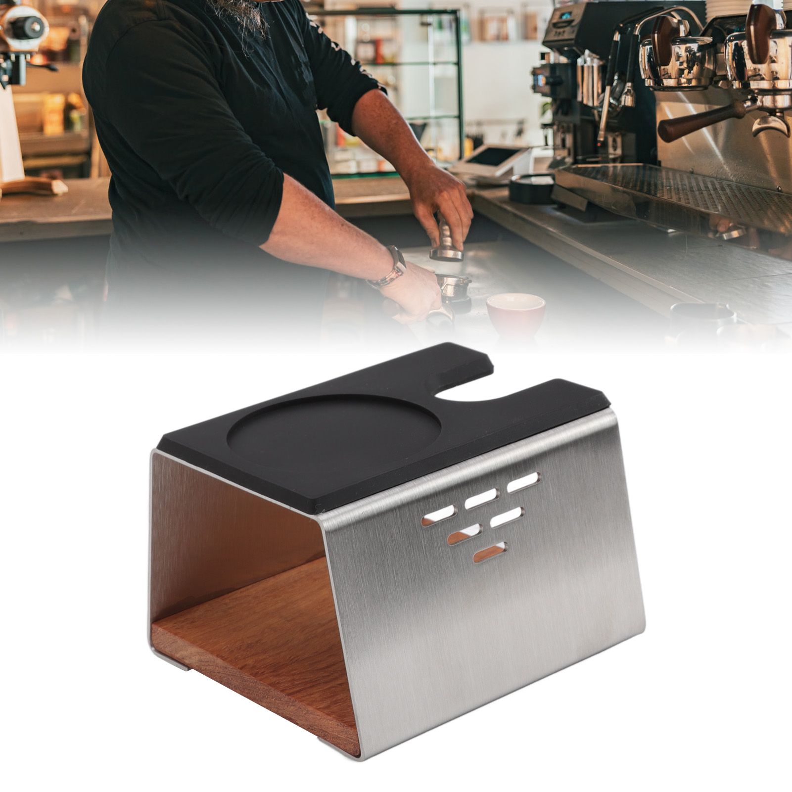 Coffee Tamper Holder Coffee Tamper Station Stand for Home Cafe Restaurant view 12