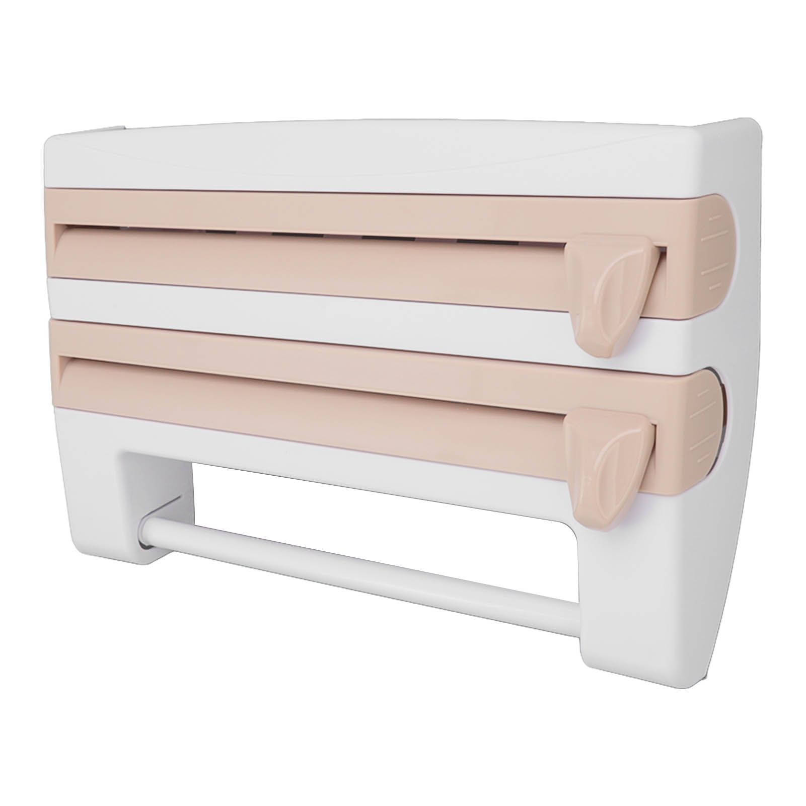 Cling Film Holder Wall Mount Multifunctional Cling Film Cutter with Screws for view 2