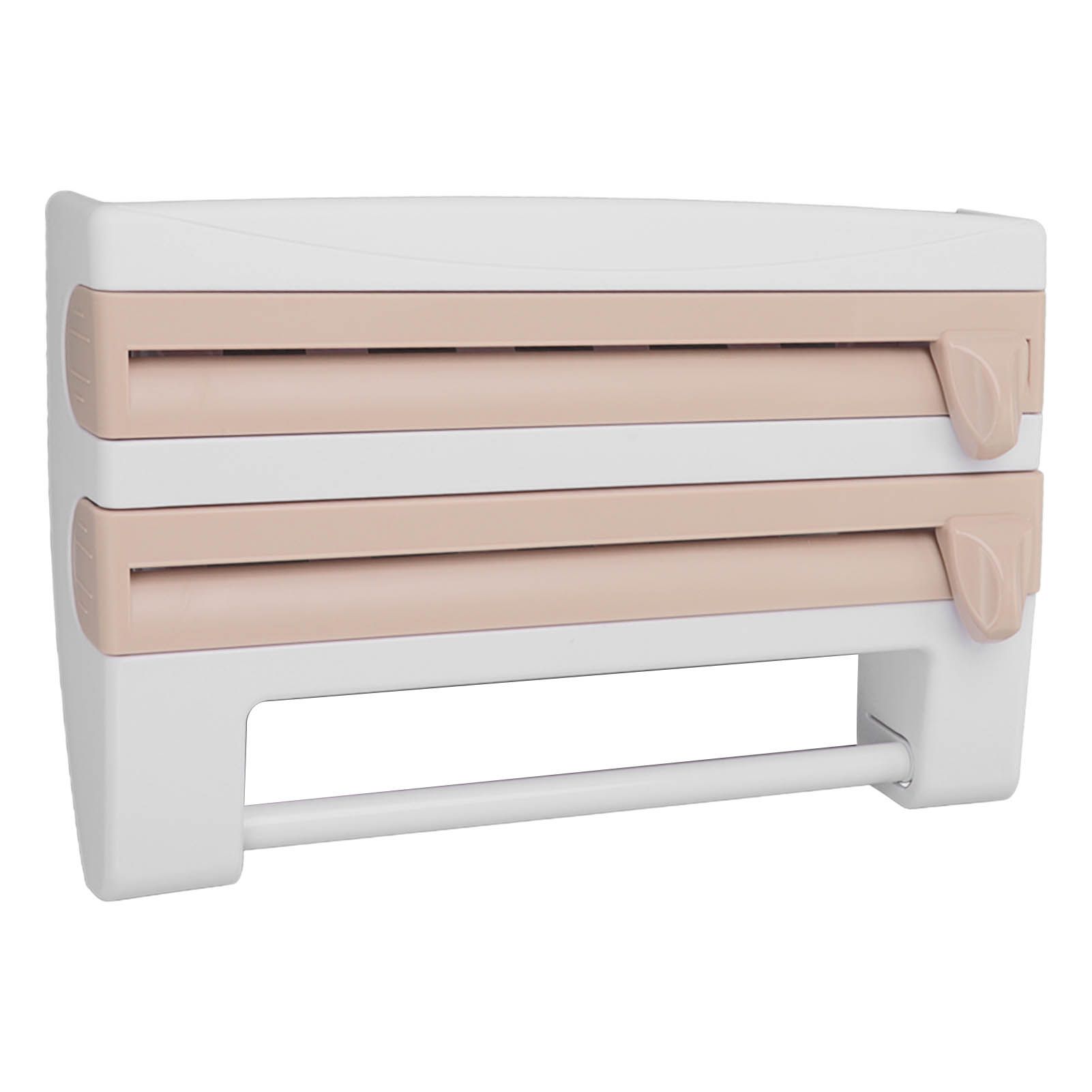 Cling Film Holder Wall Mount Multifunctional Cling Film Cutter with Screws for view 3