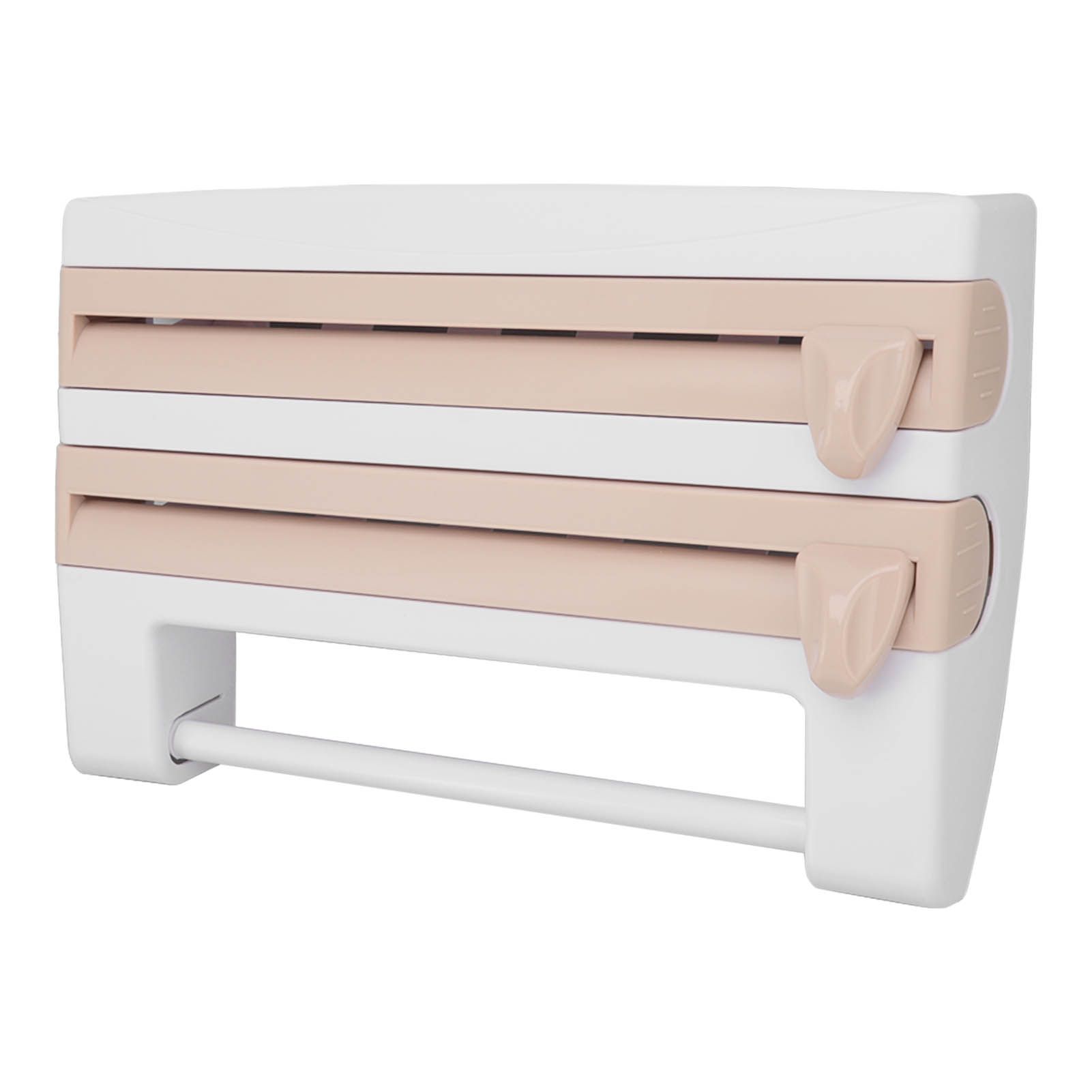 Cling Film Holder Wall Mount Multifunctional Cling Film Cutter with Screws for view 5