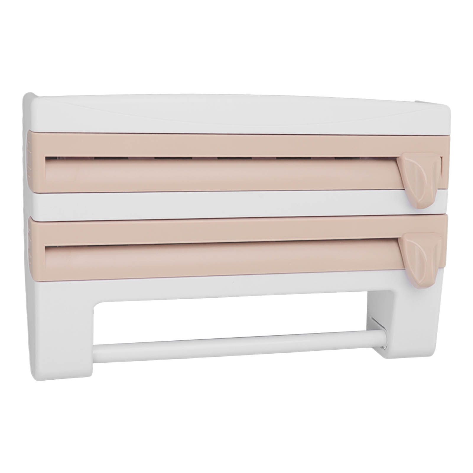 Cling Film Holder Wall Mount Multifunctional Cling Film Cutter with Screws for view 6