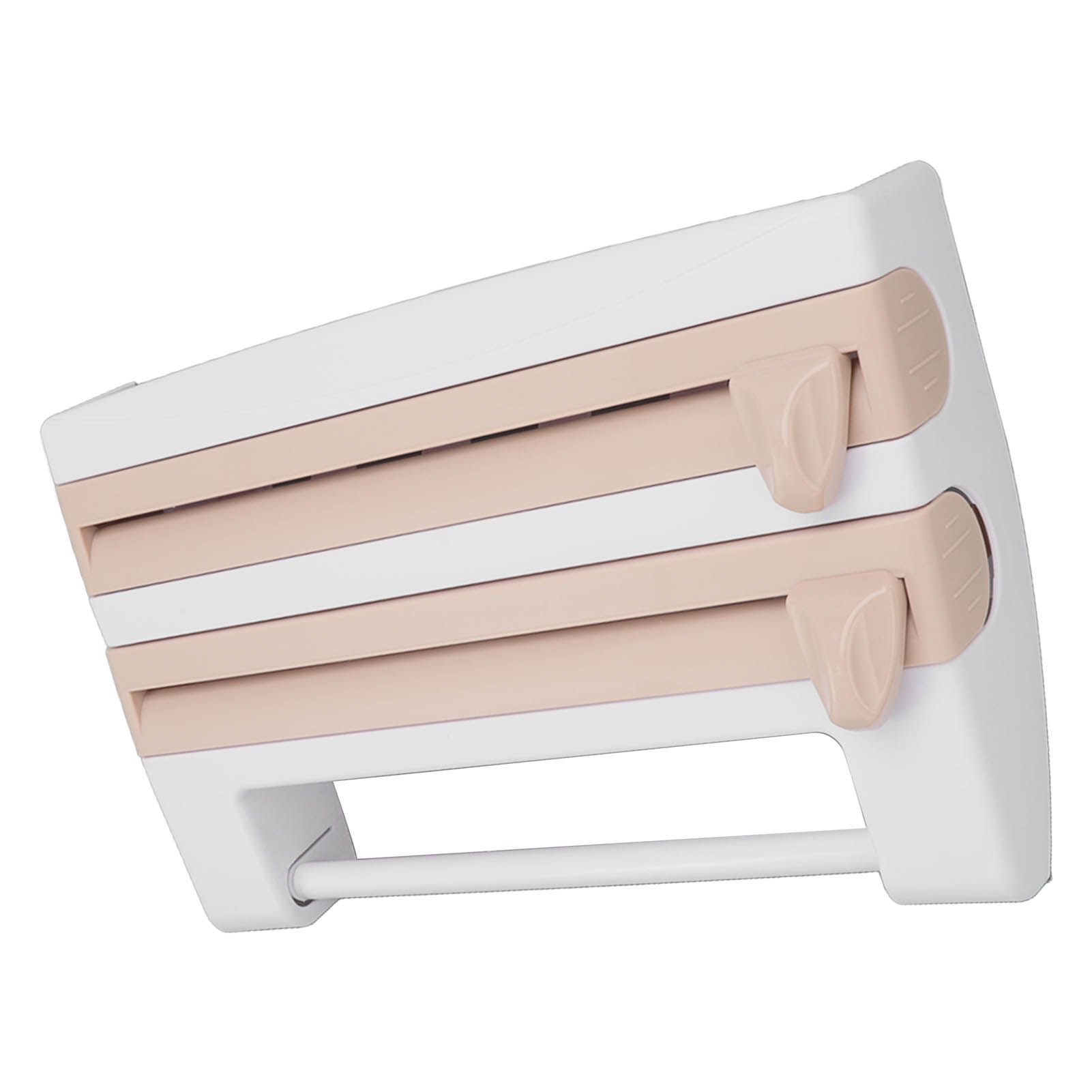 Cling Film Holder Wall Mount Multifunctional Cling Film Cutter with Screws for view 7
