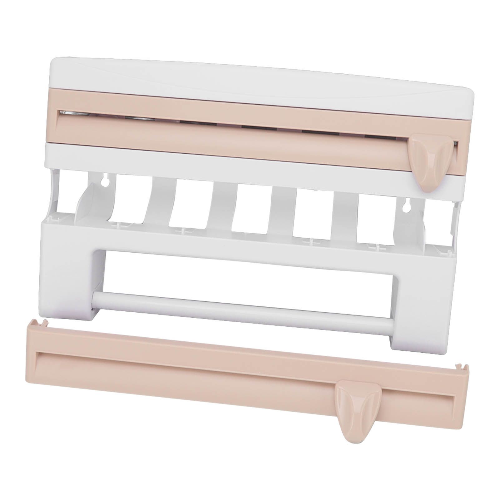 Cling Film Holder Wall Mount Multifunctional Cling Film Cutter with Screws for view 10
