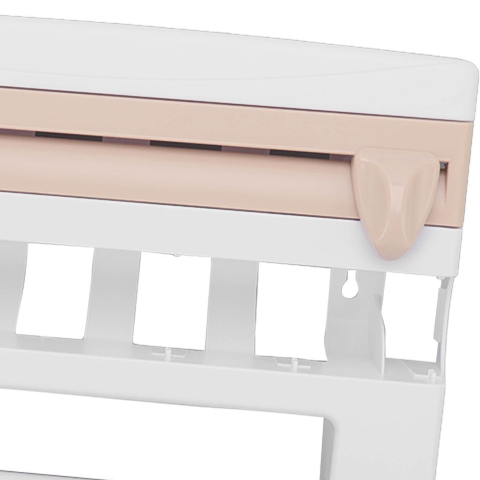Cling Film Holder Wall Mount Multifunctional Cling Film Cutter with Screws for view 15
