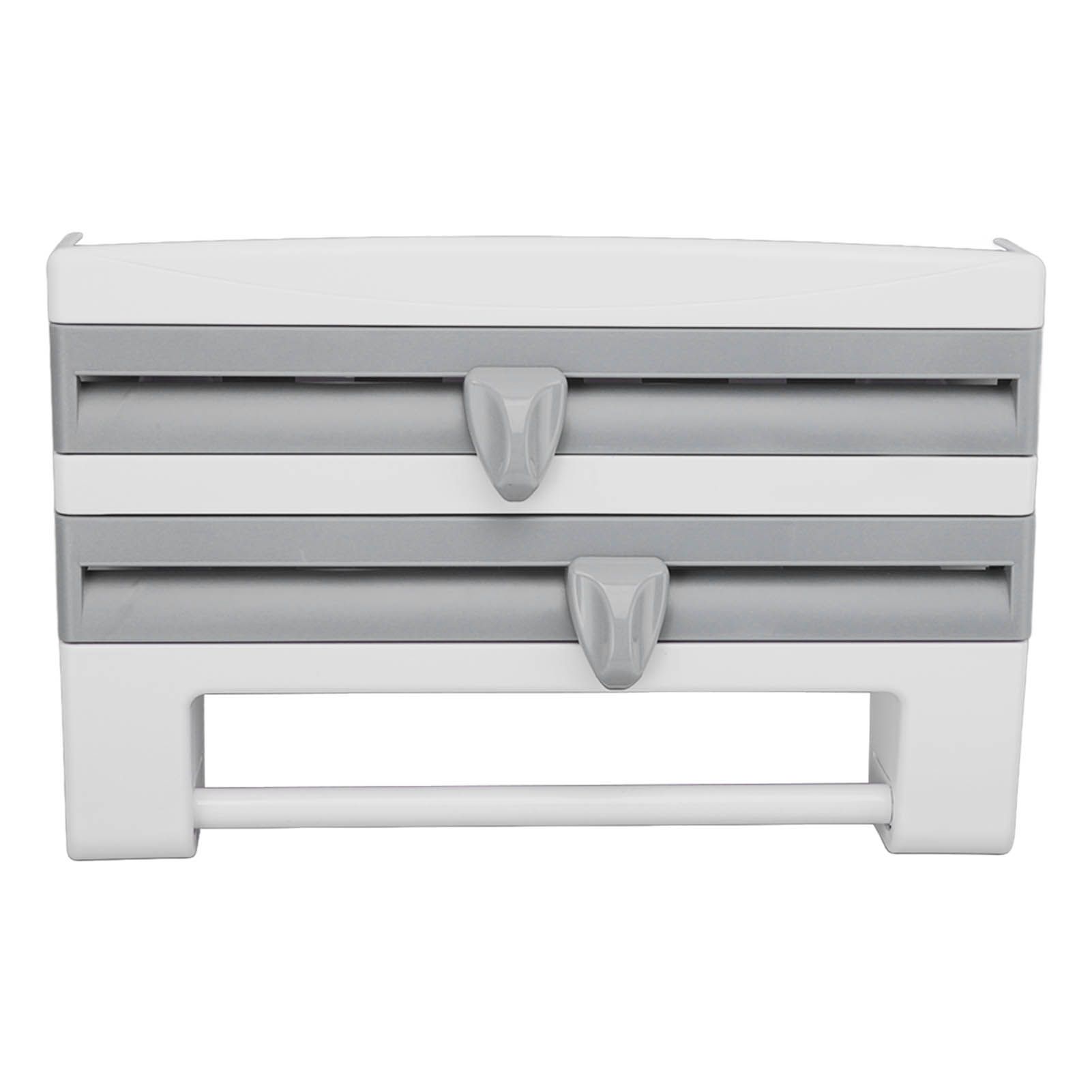 Cling Film Holder Wall Mount Multifunctional Cling Film Cutter with Screws for view 4