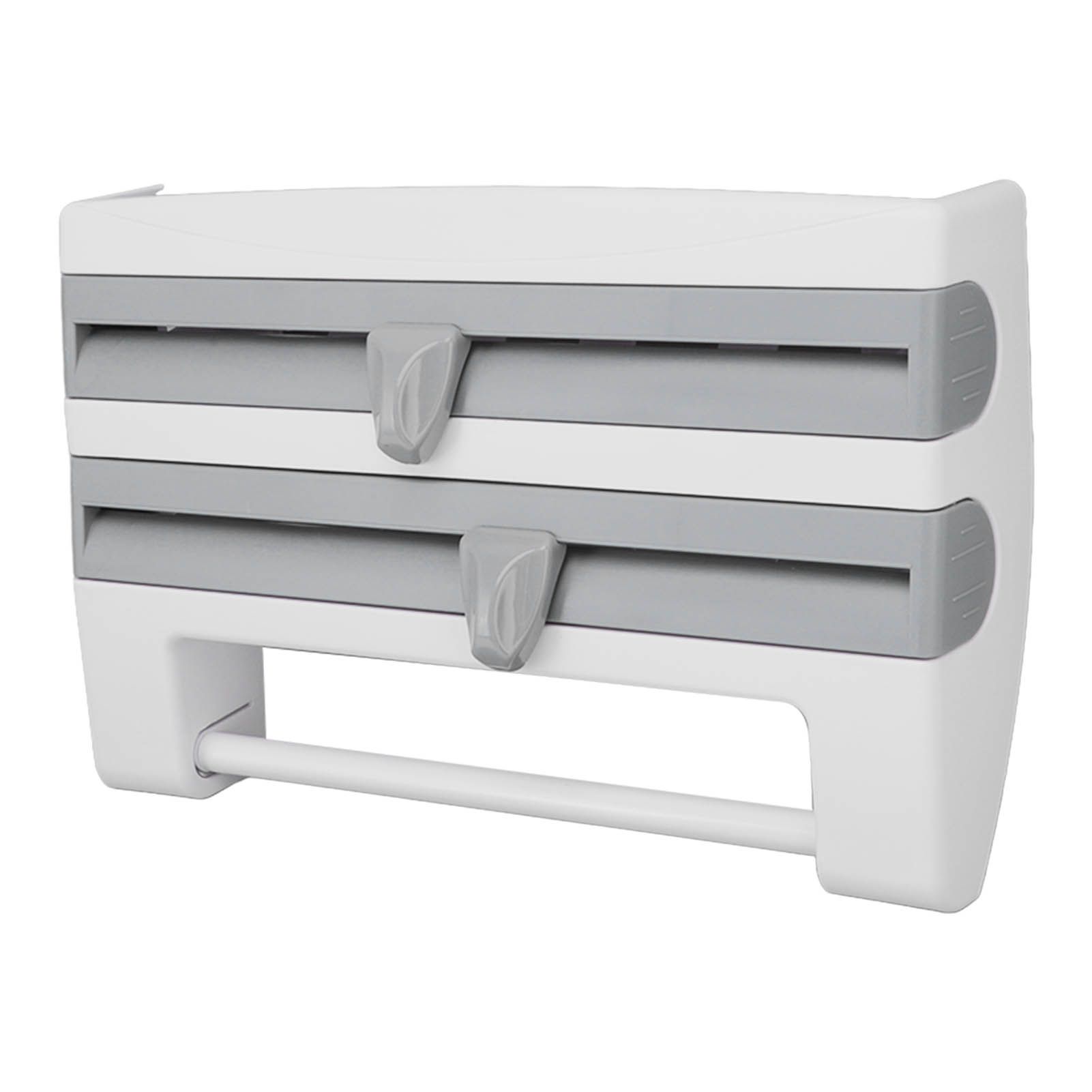 Cling Film Holder Wall Mount Multifunctional Cling Film Cutter with Screws for view 5