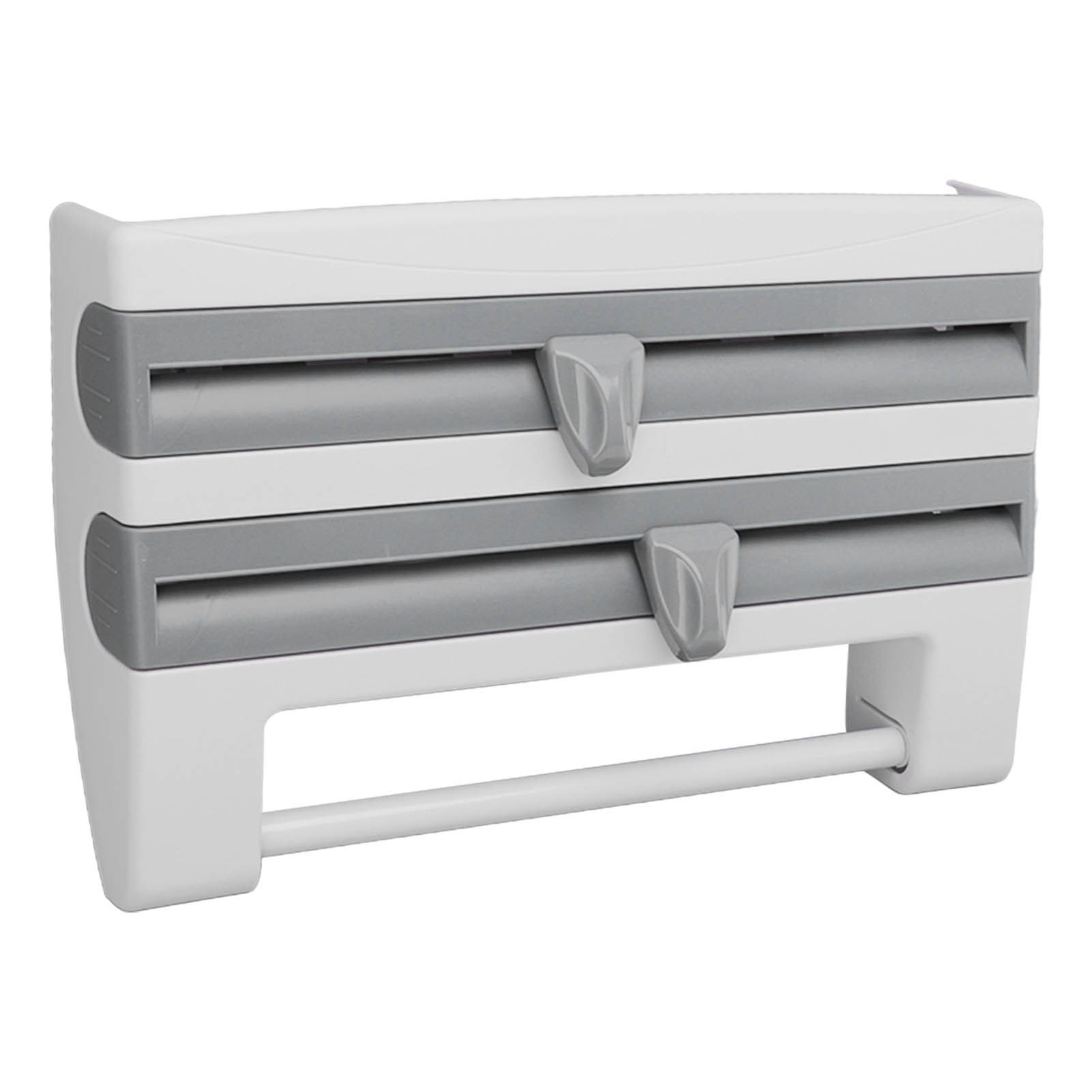 Cling Film Holder Wall Mount Multifunctional Cling Film Cutter with Screws for view 6