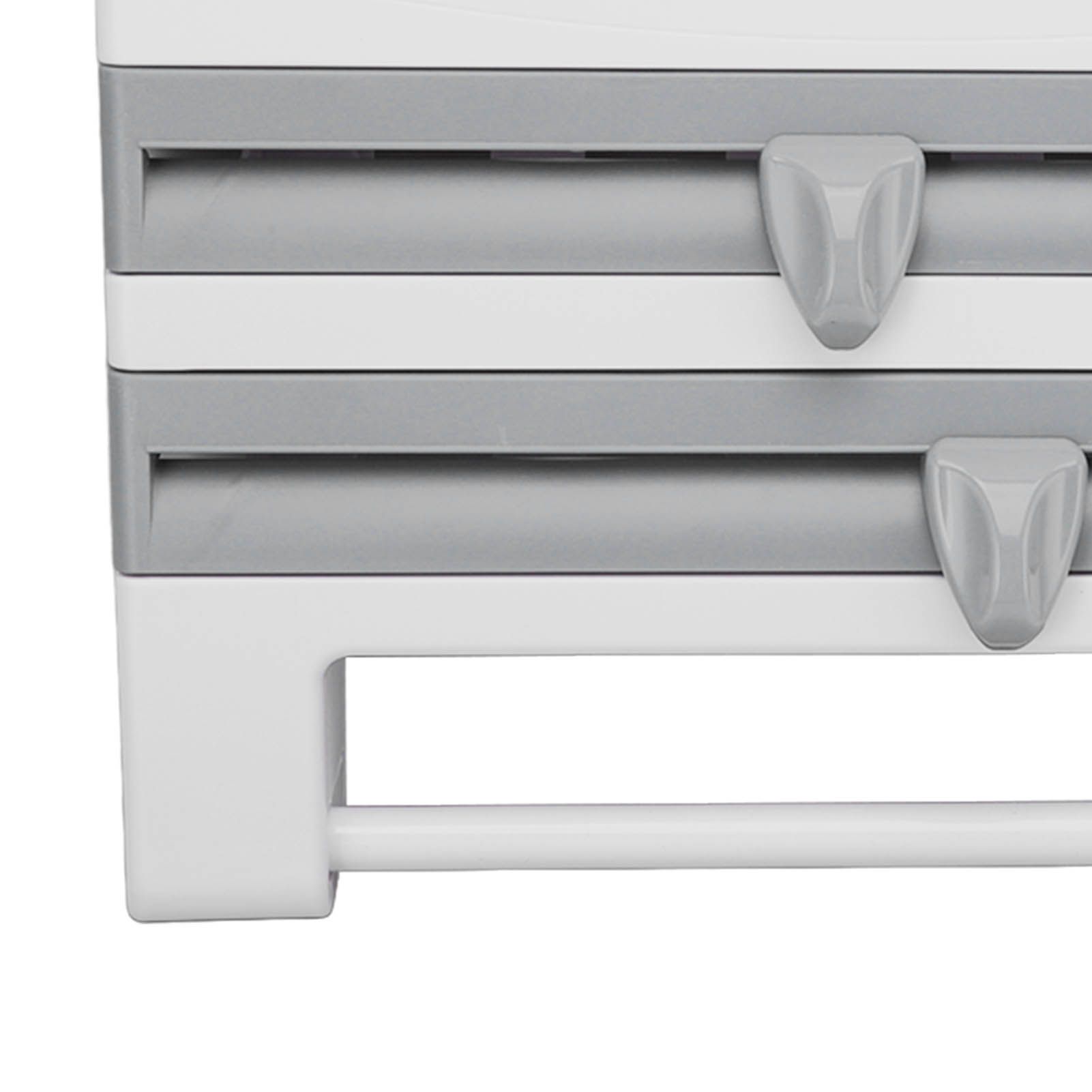 Cling Film Holder Wall Mount Multifunctional Cling Film Cutter with Screws for view 13