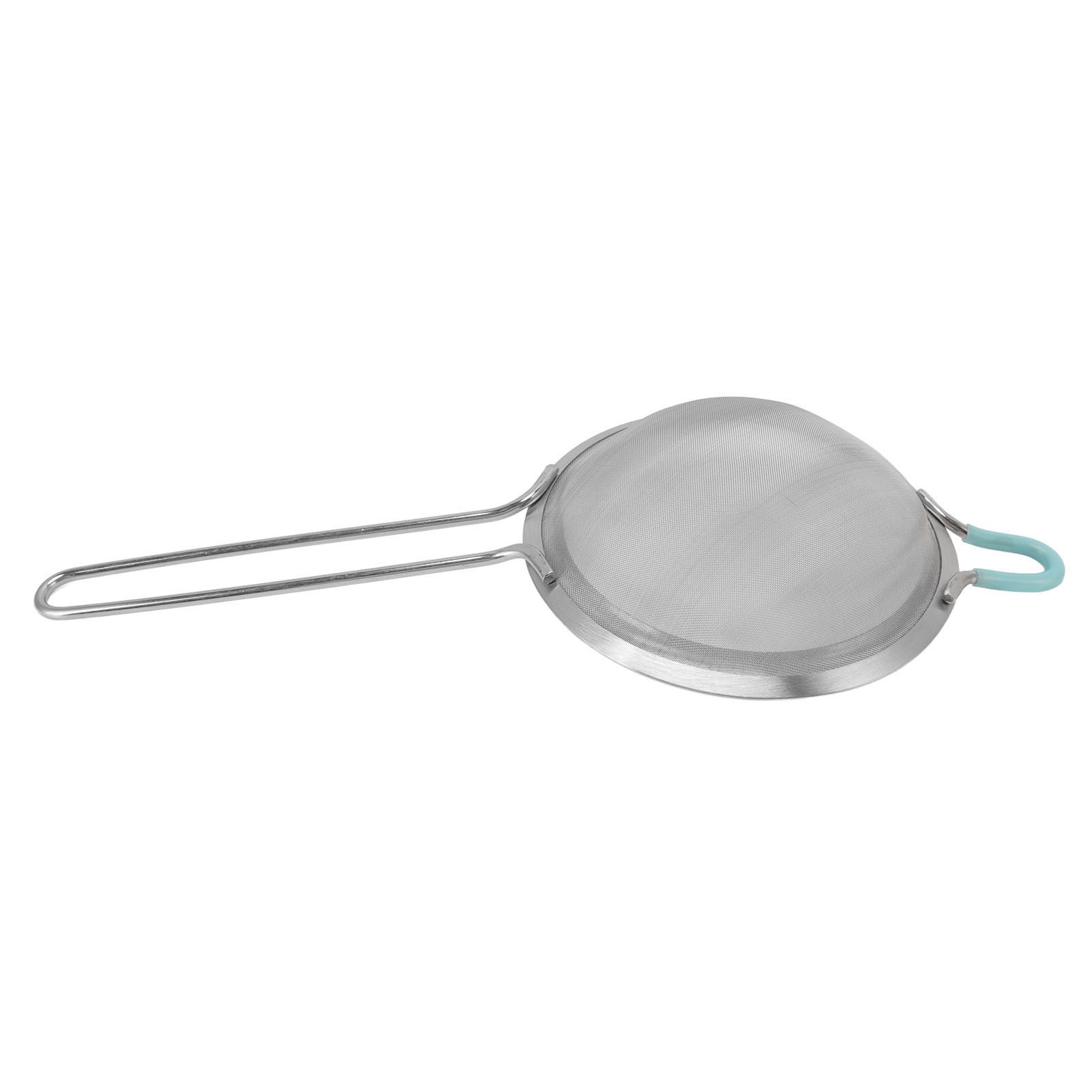 60 Mesh Fine Strainer Stainless Steel Handheld Flour Colander with Long Handle view 10