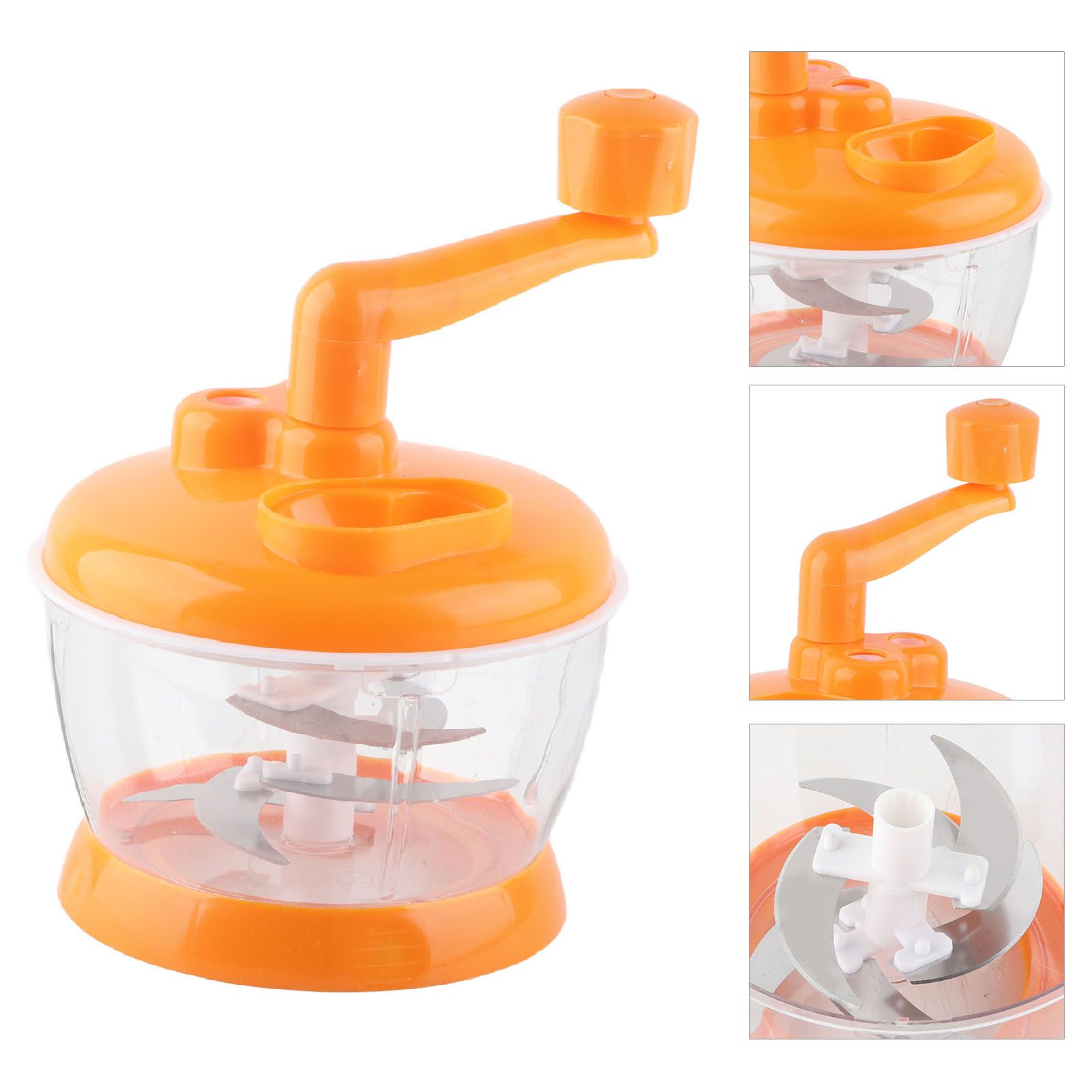 Manual Vegetable Grinder PP Stainless Steel Food Grade Compact Portable Food view 10