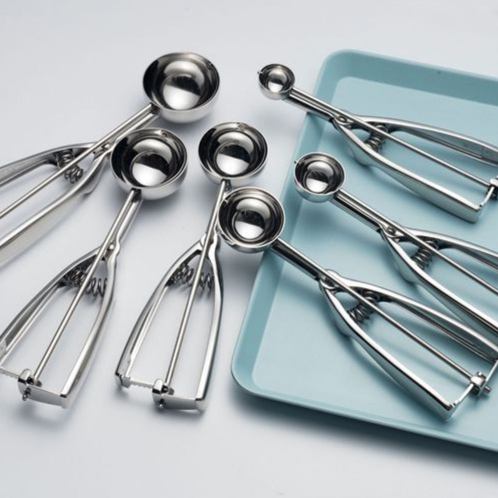 Stainless Steel Ice Cream Scoop Manual Ice Cream Ball Digger Scoop Kitchen view 7