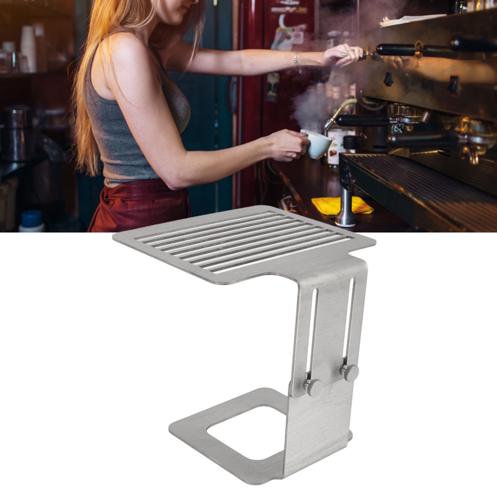 Coffee Machine Scale Rack Stainless Steel Height Adjustable Strong Weighing view 11