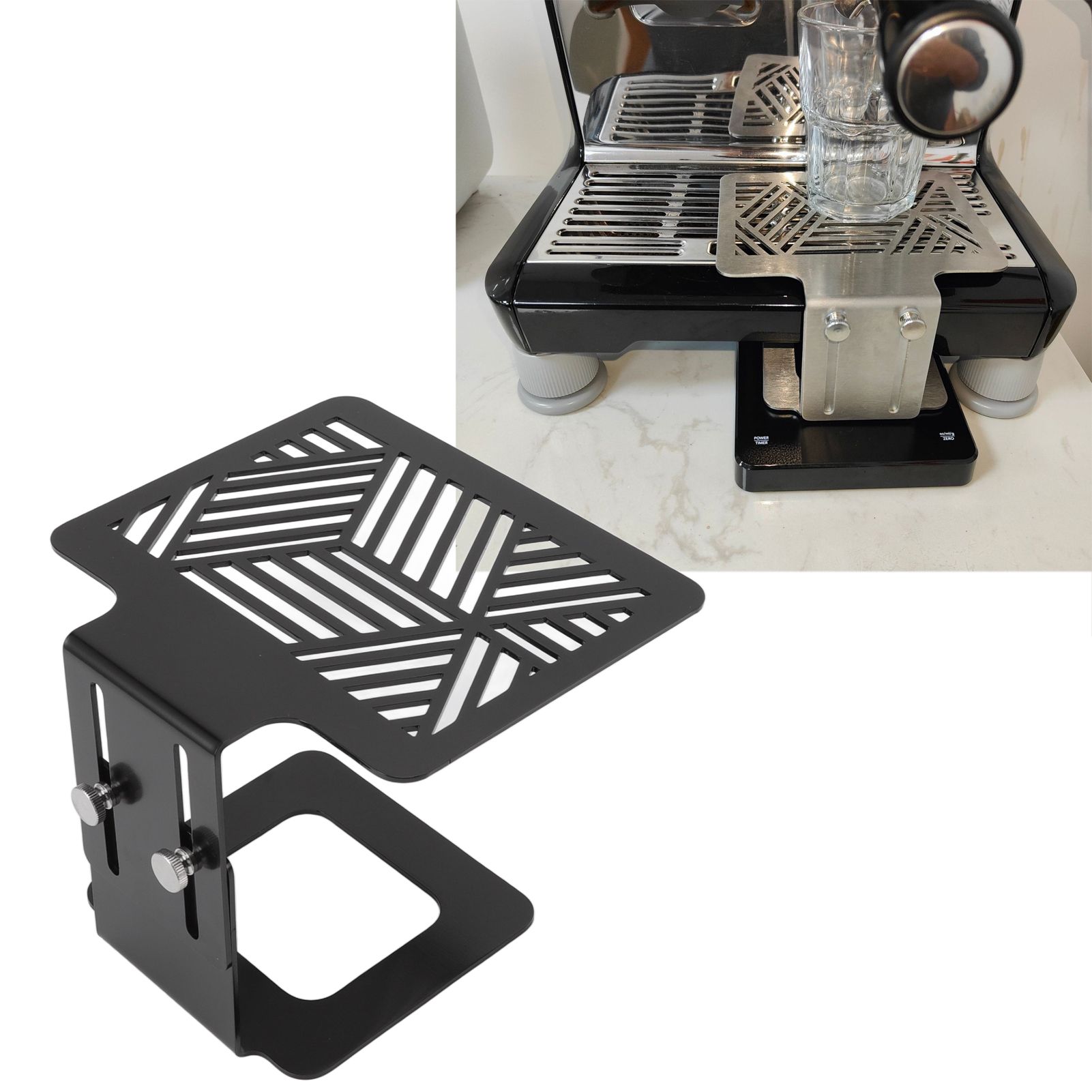 Coffee Machine Electronic Scale Rack 304 Stainless Steel Adjustable Height view 9